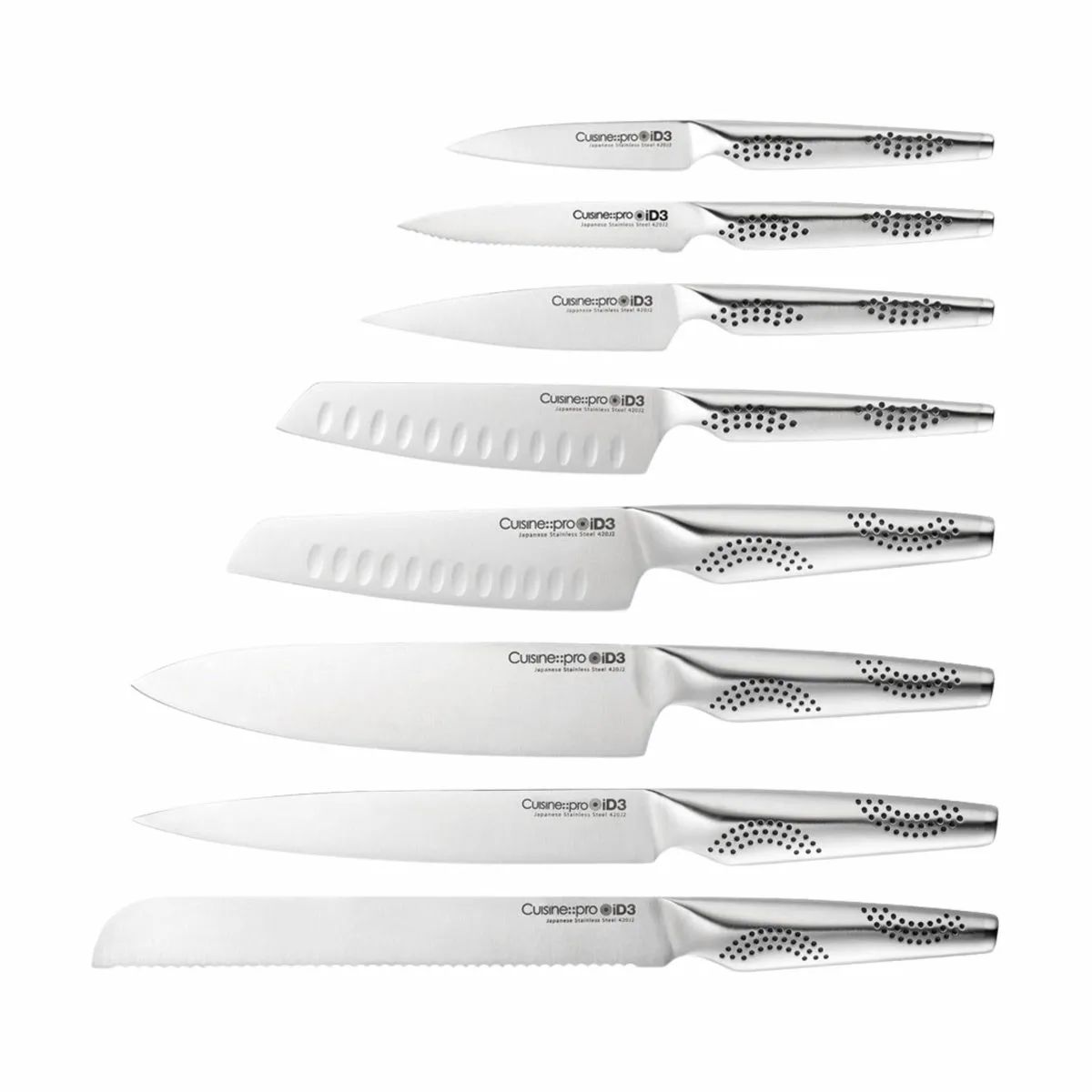 THE CUSTOM CHEF™ Knivblokke med knive Cuisine::pro®
iD3® Cuisine::pro iD3® THE EGG Knivblok - 9 dele i sølvfarvet/sort/træ, 4
