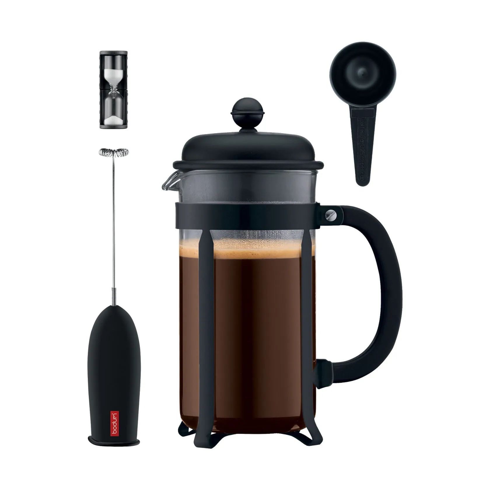 Bodum Stempelkander Java Kaffesæt - 3 dele i sort, 1