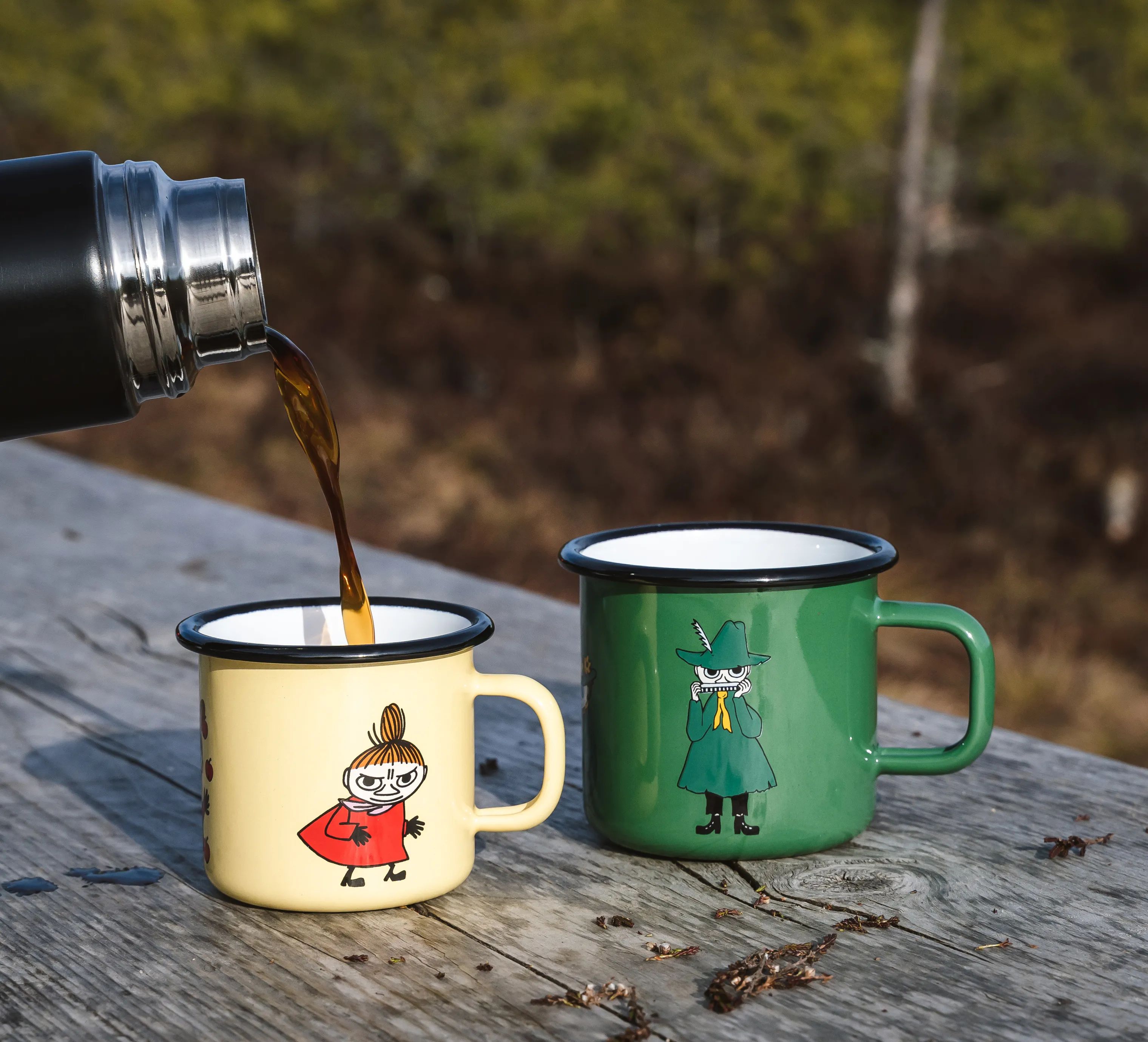 Muurla Krus og kopper med hank Moomin Krus - Snufkin Retro i Snufkin Retro, 37 cl, 2