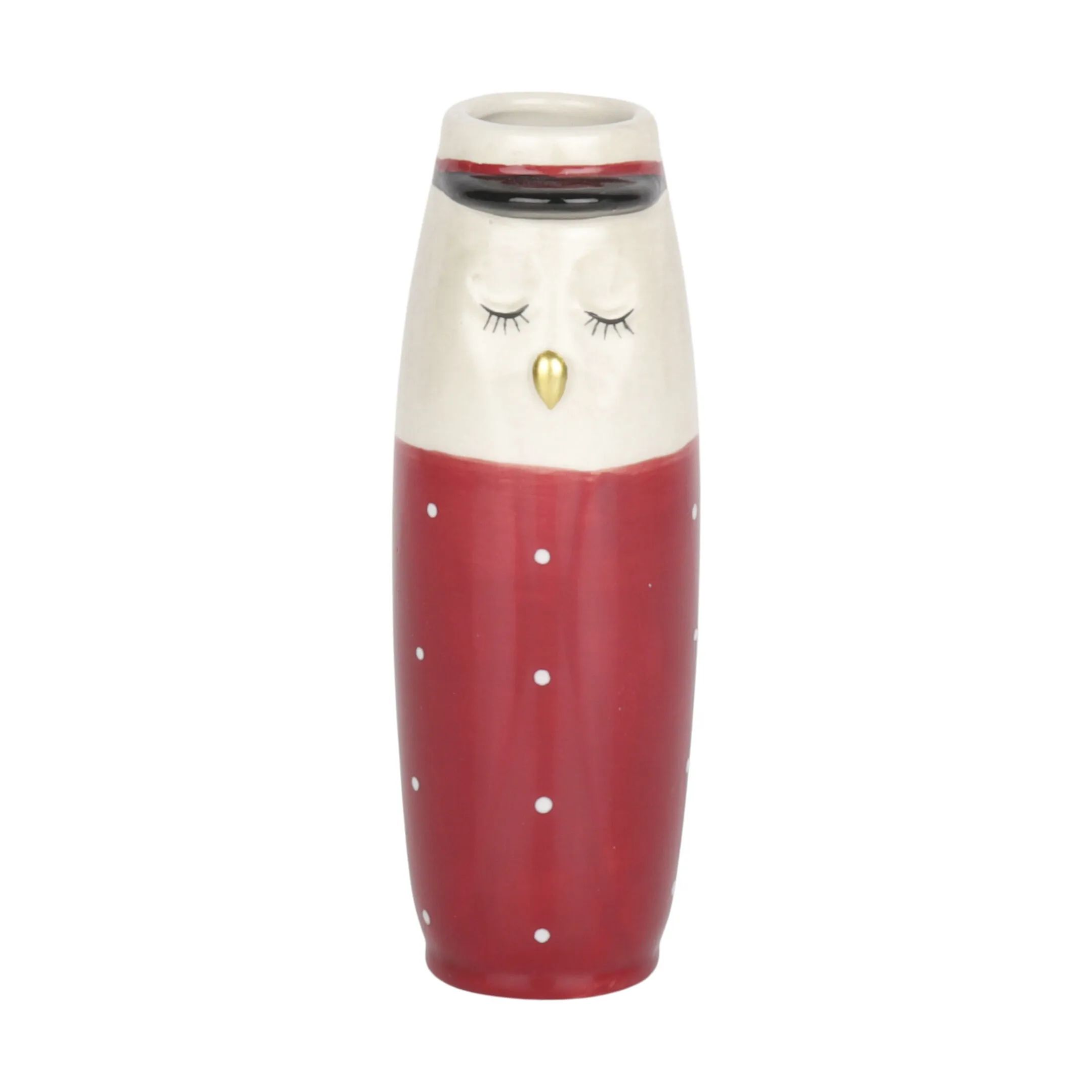 Speedtsberg Vaser Vase Ugle m. hue i Rød, 1