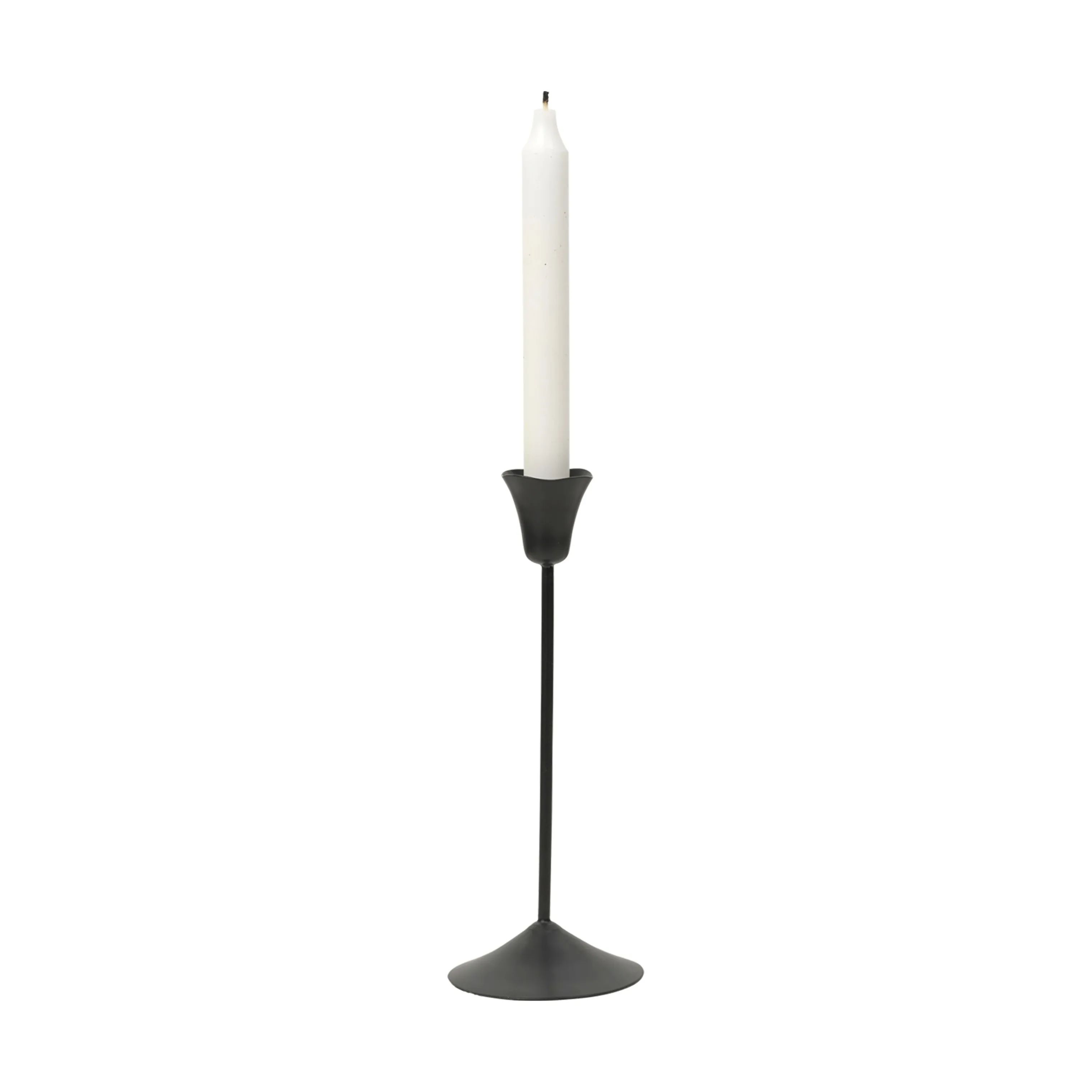 Broste Copenhagen Kronelysestage Ria Lysestage i Sort, 24 cm, 1