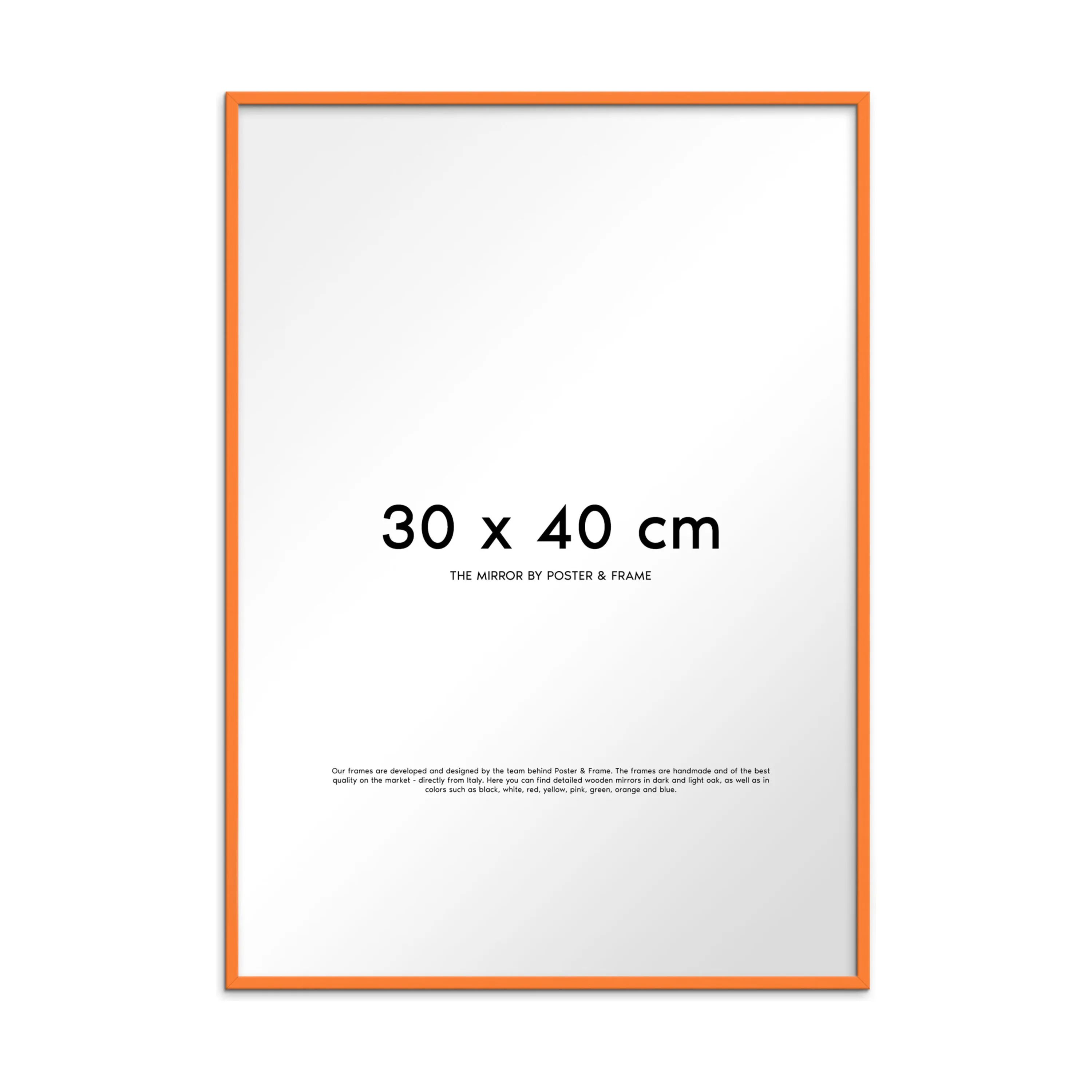 Poster&Frame Spejle Spejl i Orange, B30 x L40 cm, 1