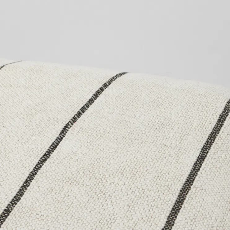Broste Copenhagen Hovedpudebetræk Sigrid Pudebetræk i Light Beige/Black, B40 x L60 cm, 4
