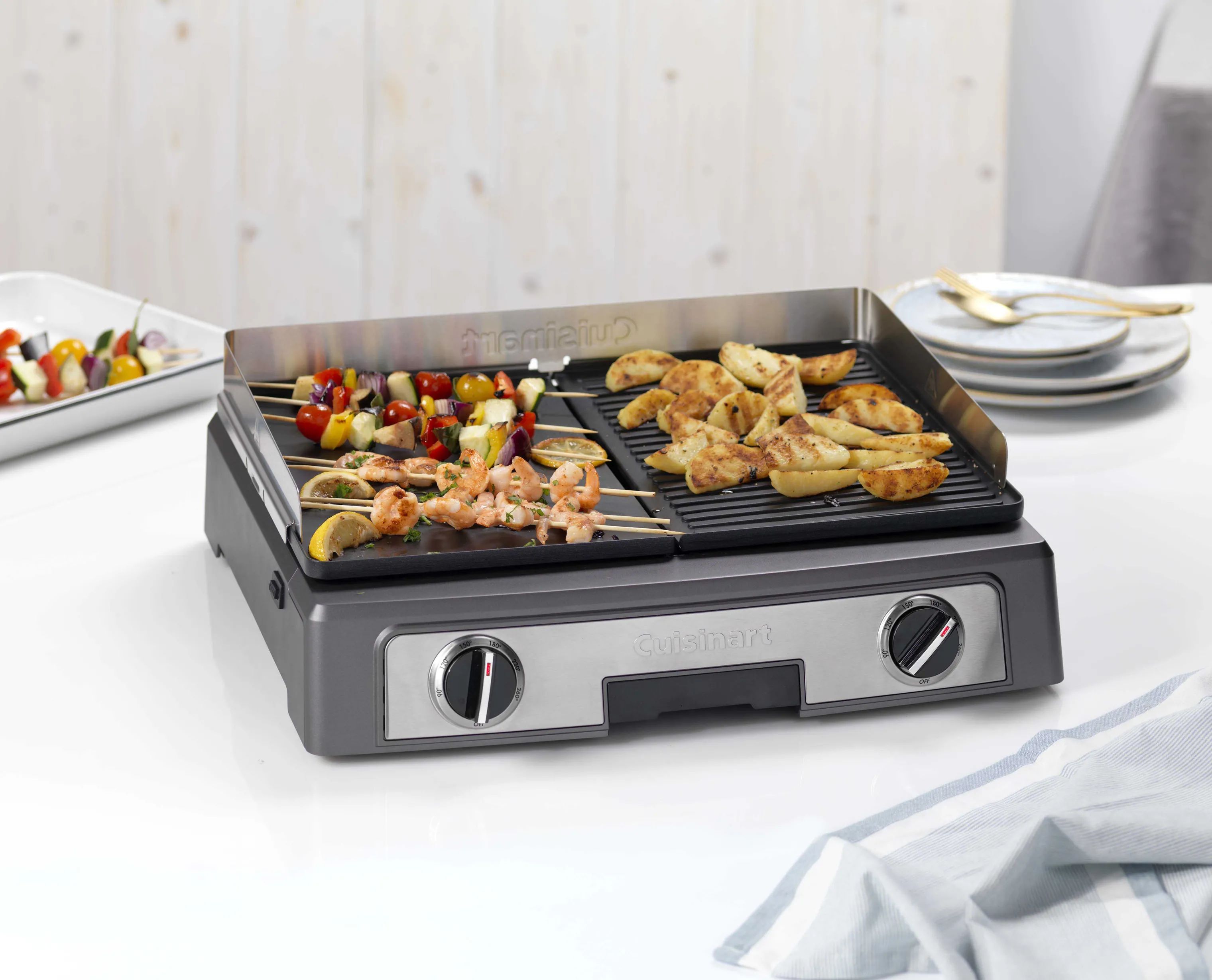 Cuisinart plancha grill Core Collection Plancha Elite Bordgrill PL50E i Grå, 3