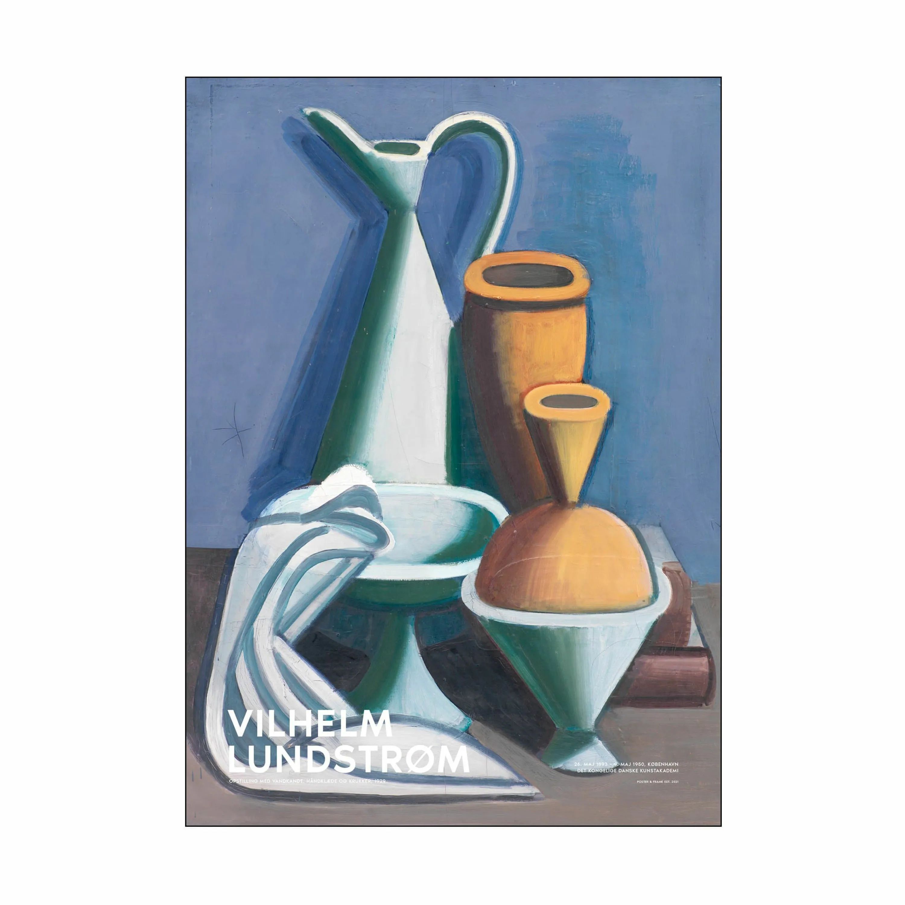 Poster&Frame Plakater Vilhelm Lundstrøm Plakat - Opstilling med vandkande i Multifarvet 2, B50 x L70 cm, 1