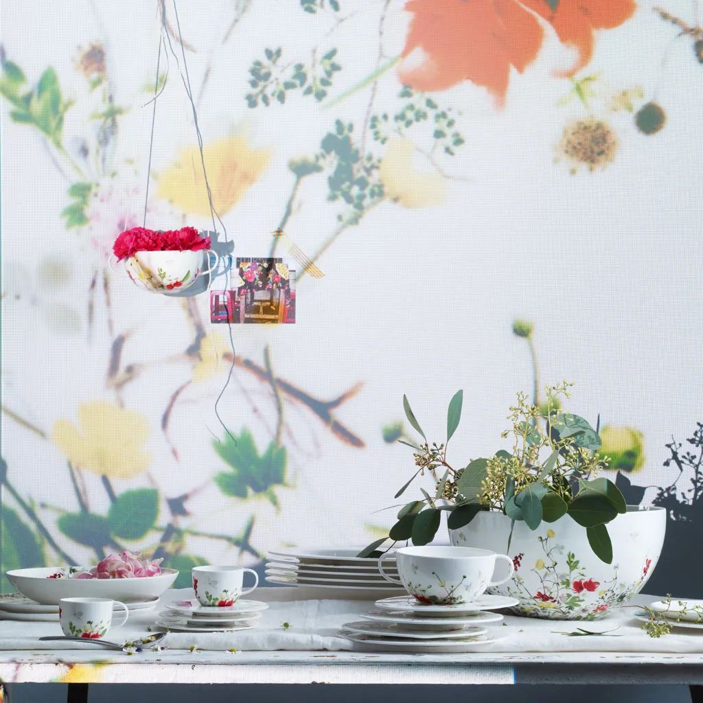 Rosenthal Suppeskåle Brillance Fleurs Sauvages Underkop til suppekop i Hvid / Multifarvet, 2