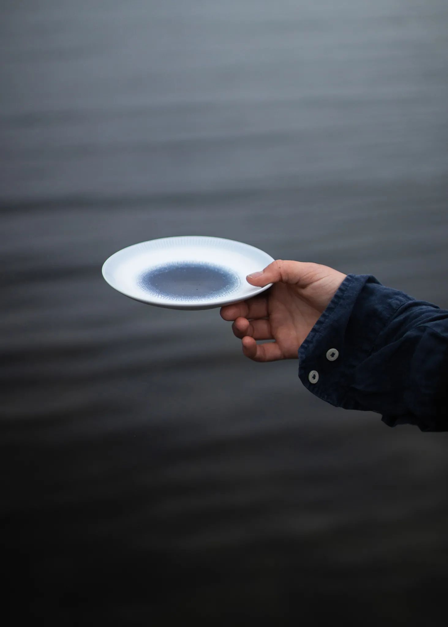 Wik & Walsøe Asietter Osean Galakse Asiet i Blå/hvid, 16 cm, 2