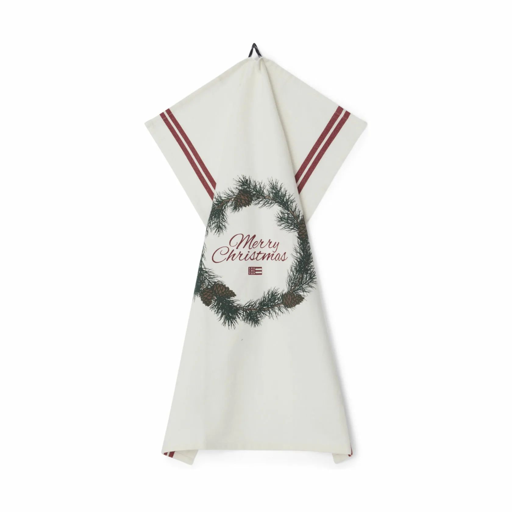 Lexington Viskestykker Holiday Collection 2023 Viskestykke - Merry Christmas i Hvid, 2