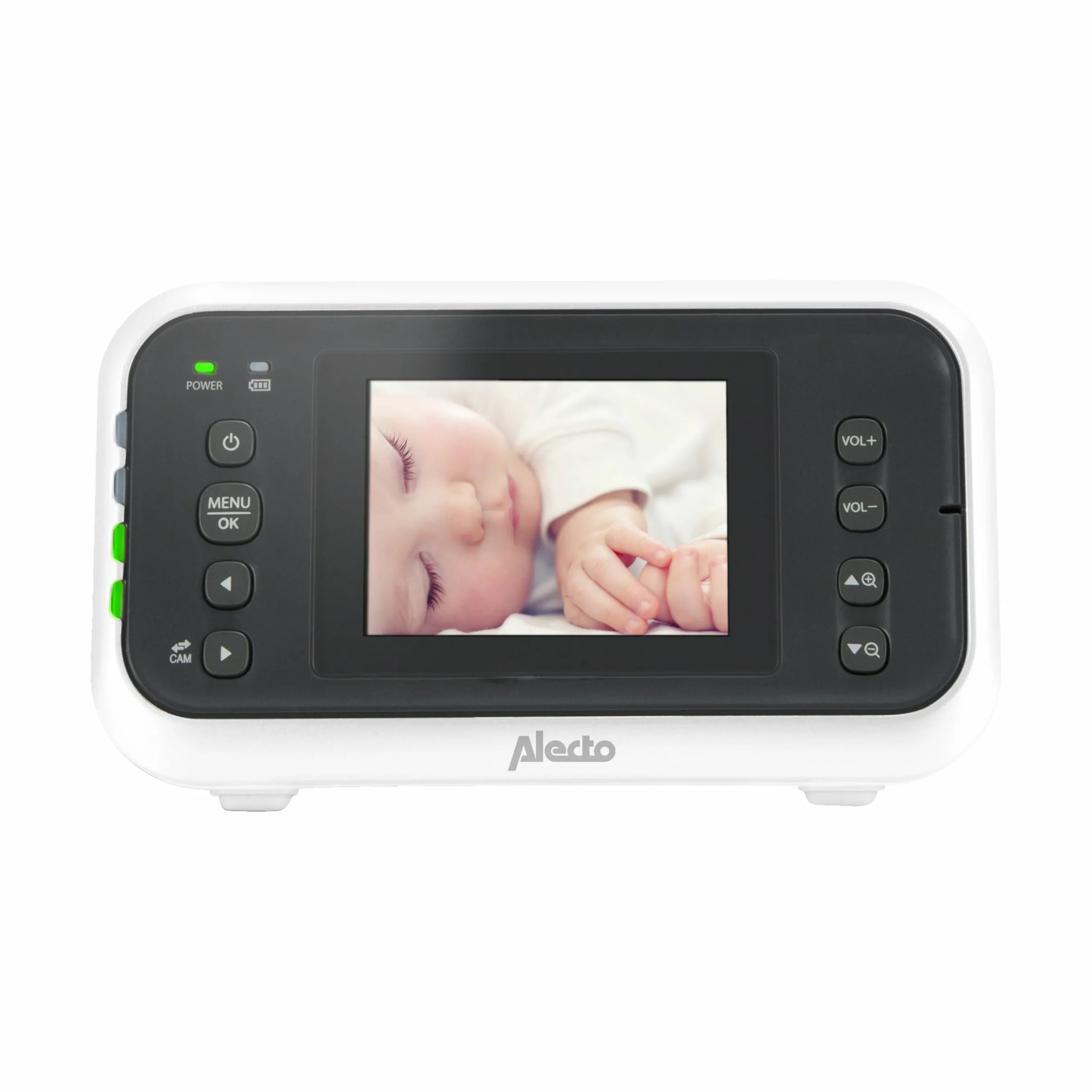 Alecto Baby Babyalarmer DVM-75 Babyalarm med video i Hvid, 2