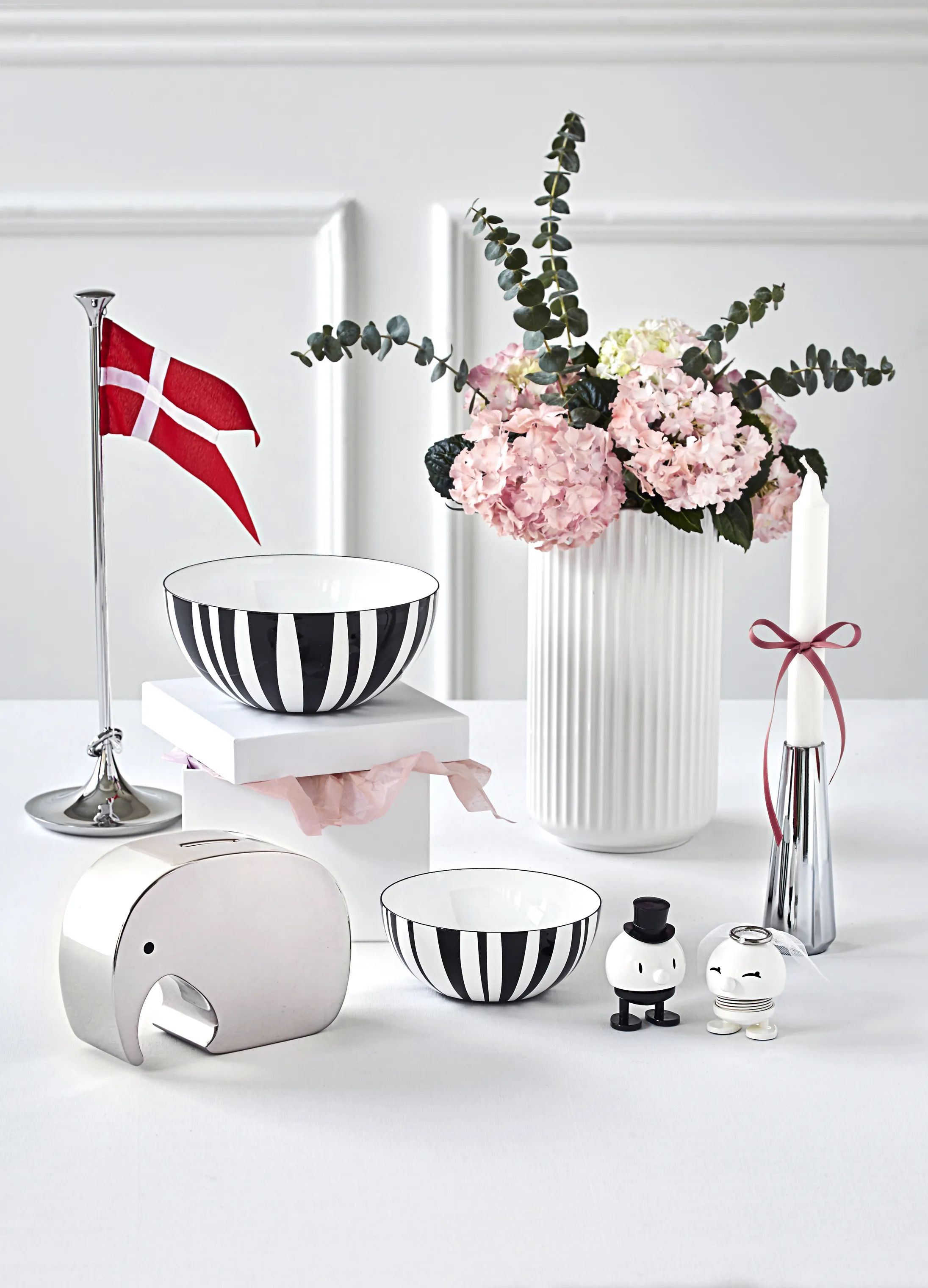 Cathrineholm Serveringsskåle Stripes Skål i Sort, 18 cm, 3