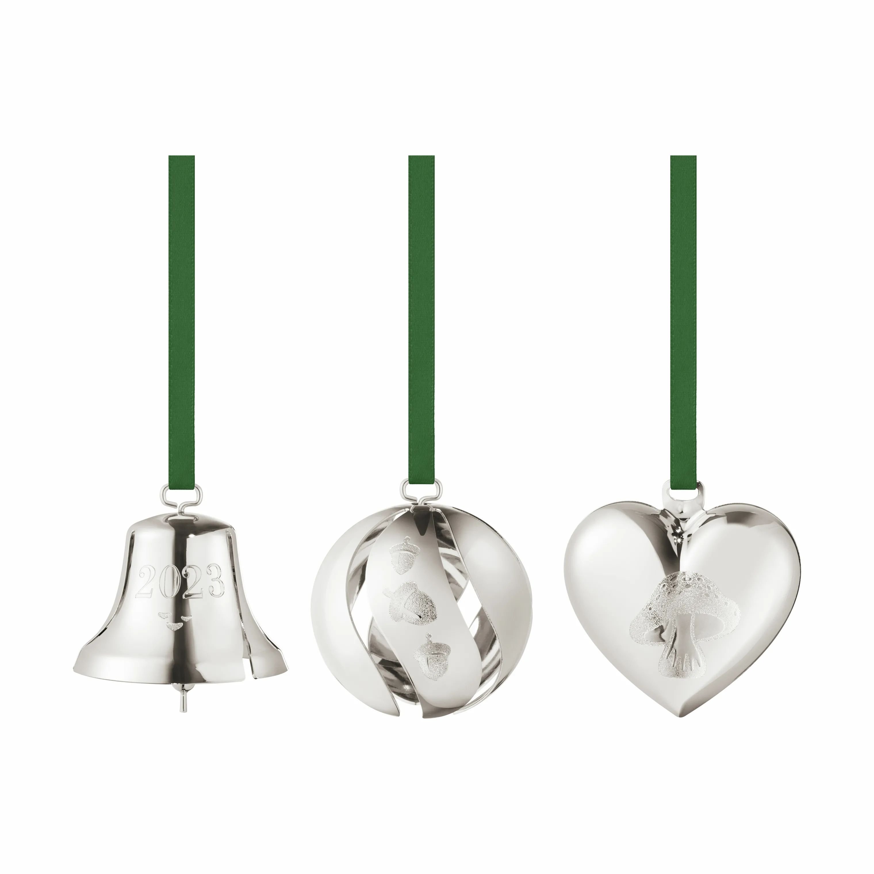 Georg Jensen Juleophæng Christmas Collectibles CC 2023 Juleophæng - 3 stk. i palladium, 2