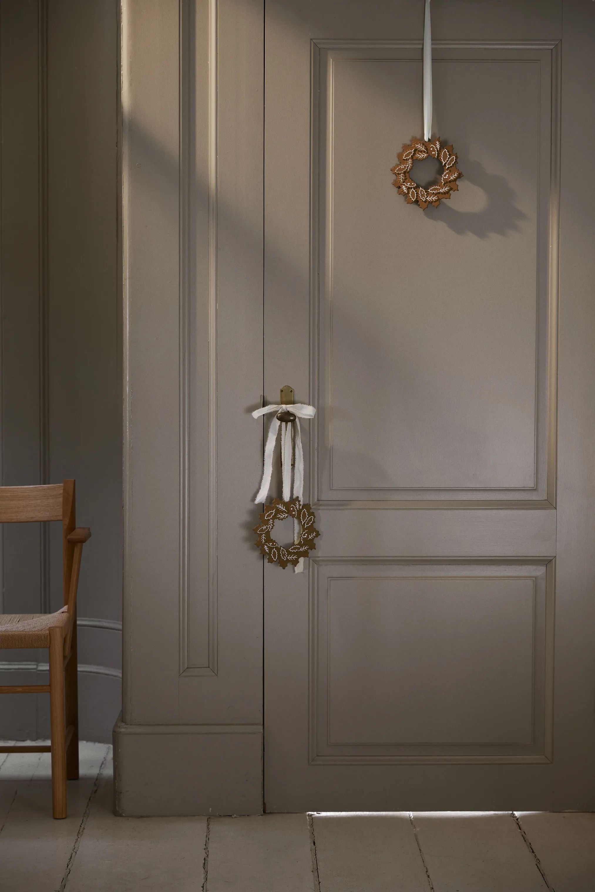 Kähler Juleophæng Gingerbread Julekrans i Brun, 2