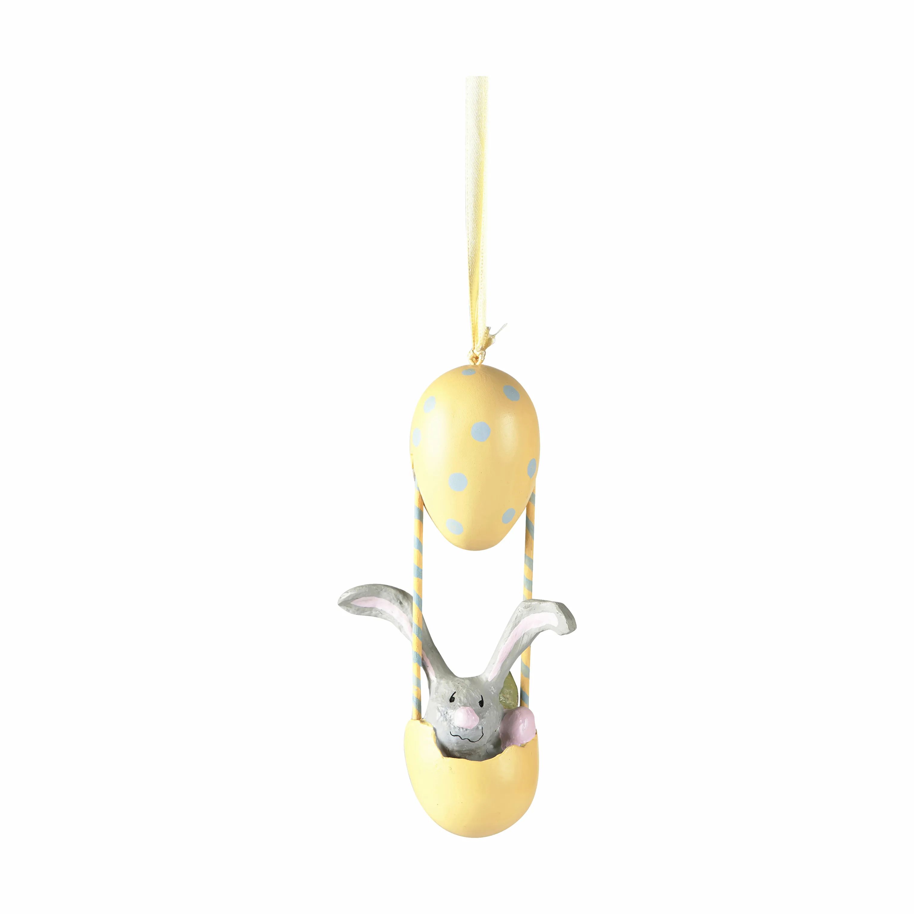 Medusa Copenhagen Påskeæg og ophæng Ophæng Poul the Rabbit i Gul, 14 cm, 1