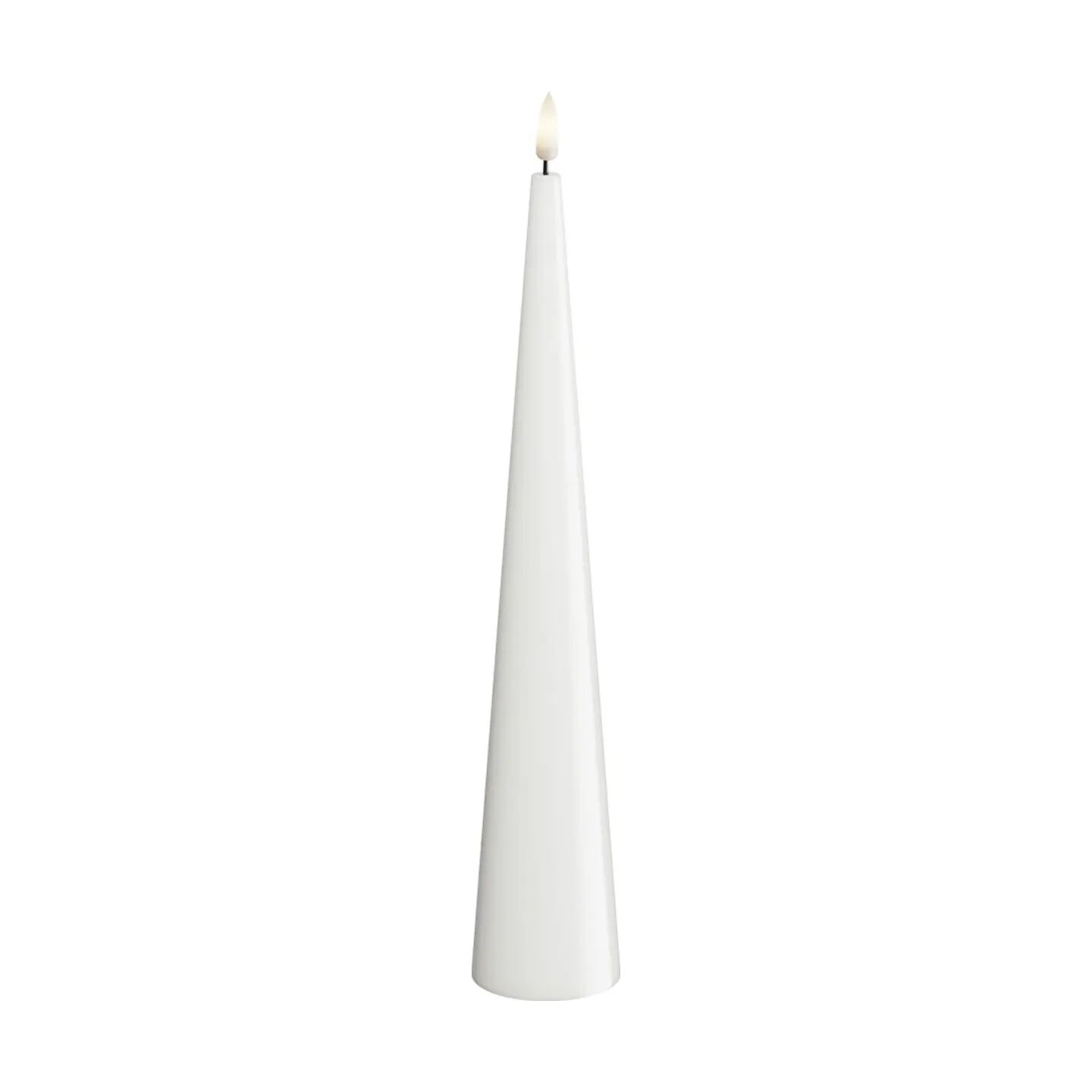 Deluxe Homeart LED-lys LED Keglelys i Hvid, 28 cm, 1