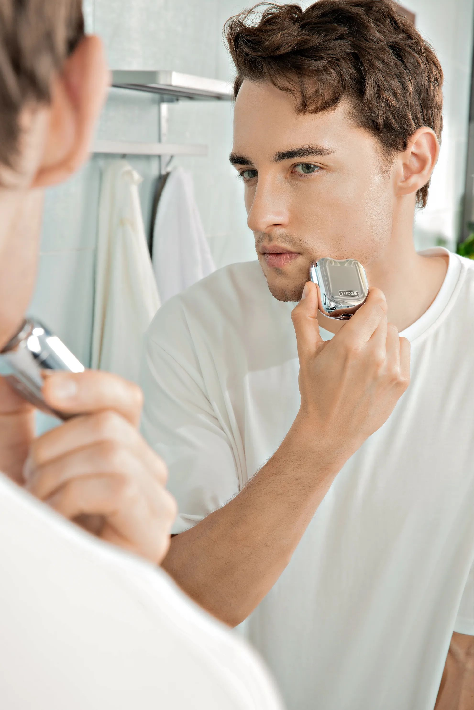 Yoose Barbermaskiner Mini2 Barbermaskine og næsetrimmer i Sølvfarvet, 5