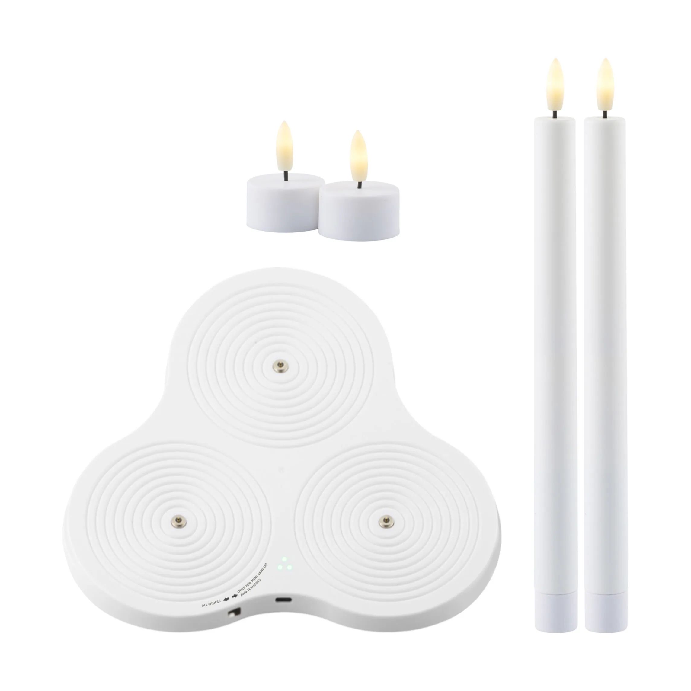 Sirius LED-lys Astrid Sille Genopladelig LED-Lyspakke - 5 dele i Hvid, 1