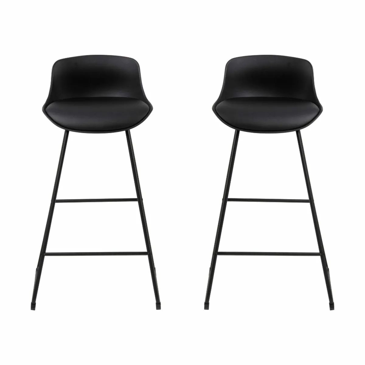 CASA Living Barstole Tina Barstol - 2 stk. i Sort, H94 x B43 cm, 1