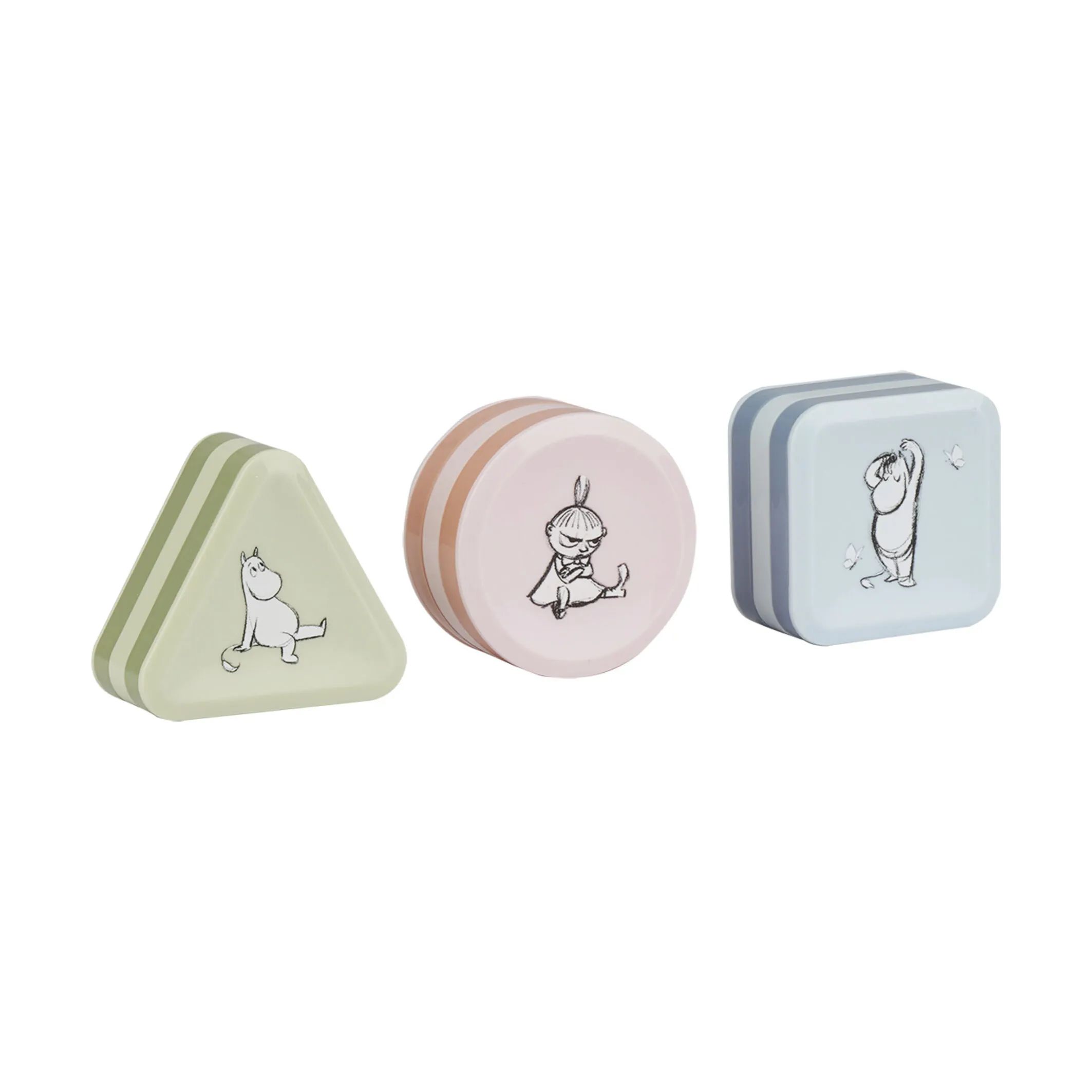 Barbo Toys Til børneværelset Rasleklodser - 3 stk. i Grøn/lyserød/blå, 1
