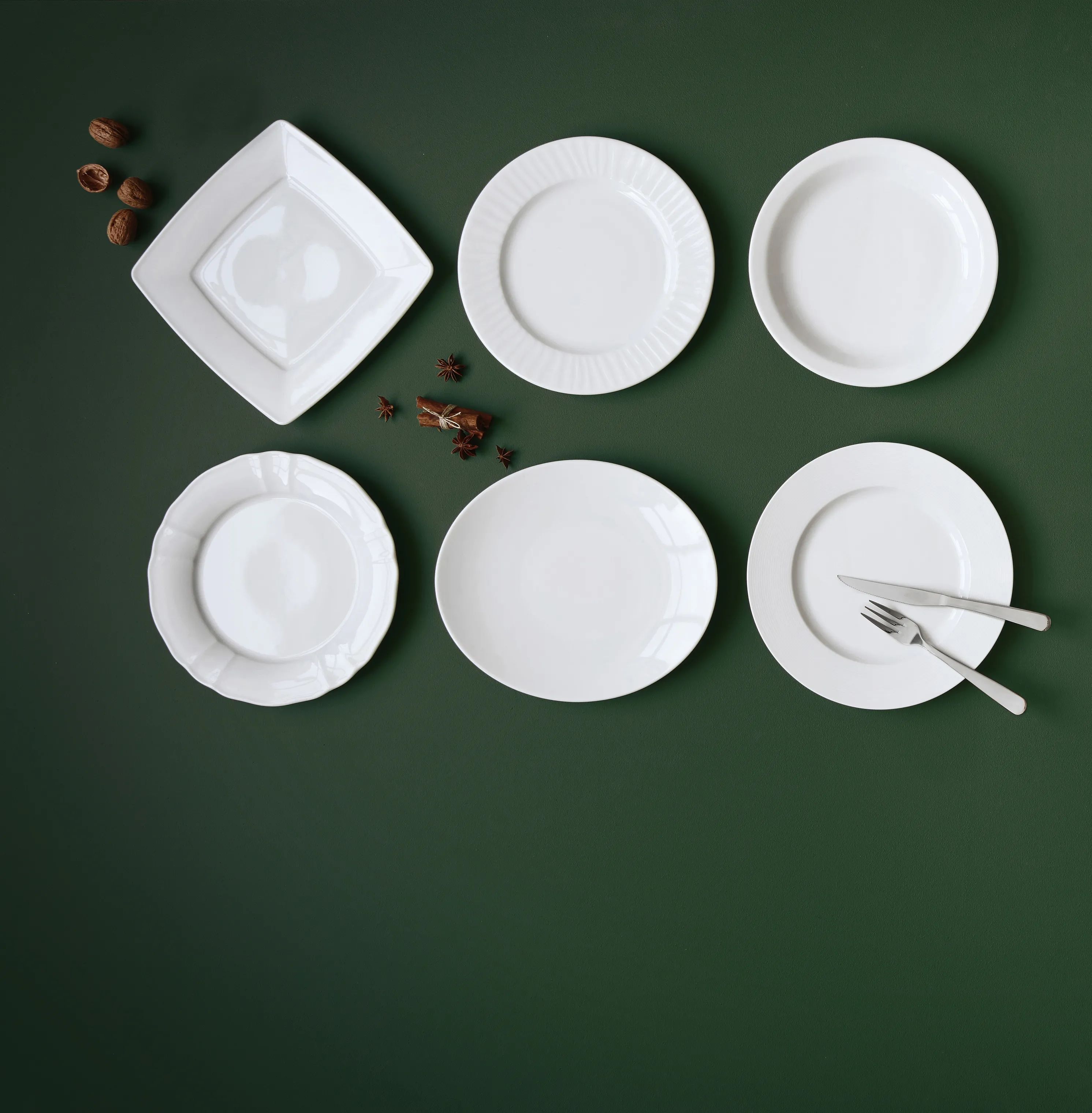 CASA Living Kagetallerkener Maria Desserttallerken i Hvid, 2