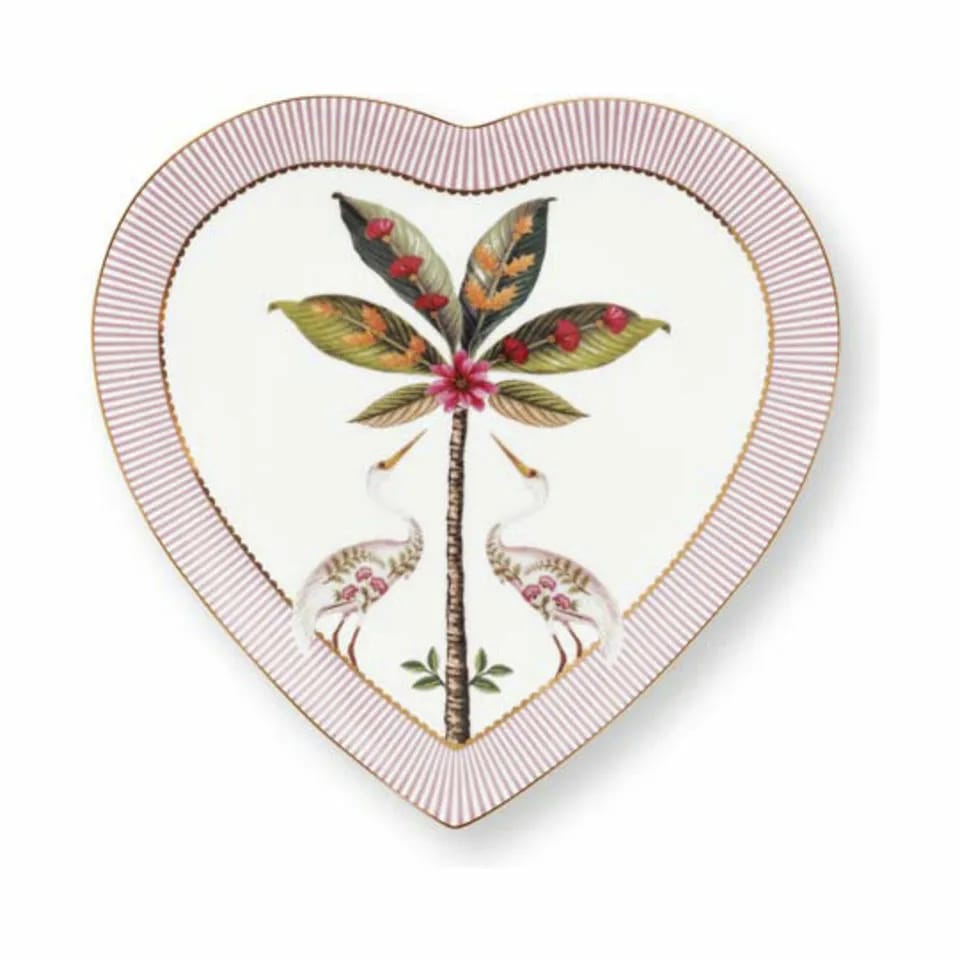 PIP Studio Frokosttallerkener La Majorelle hjerteformet Tallerken - 2 stk. i Pink, 2