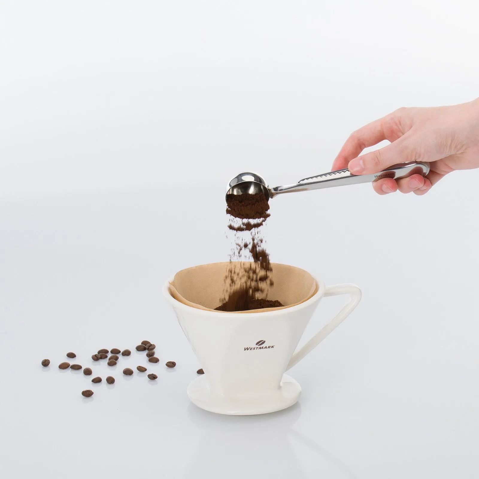 Westmark Kaffeskeer Kaffeske m. klemme i Stål, 2