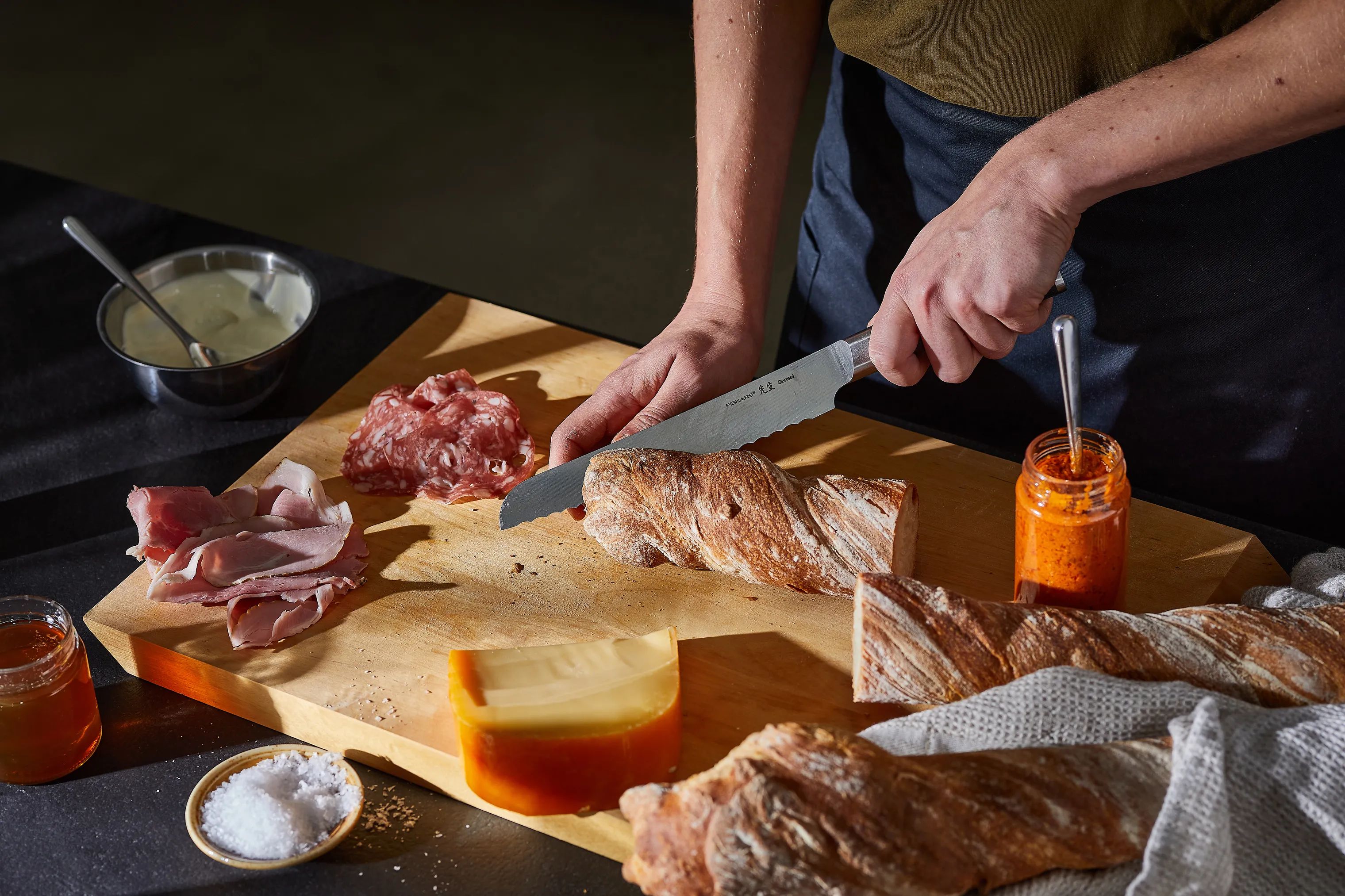 Fiskars Brødknive Sensei Brødkniv i Stål, 5