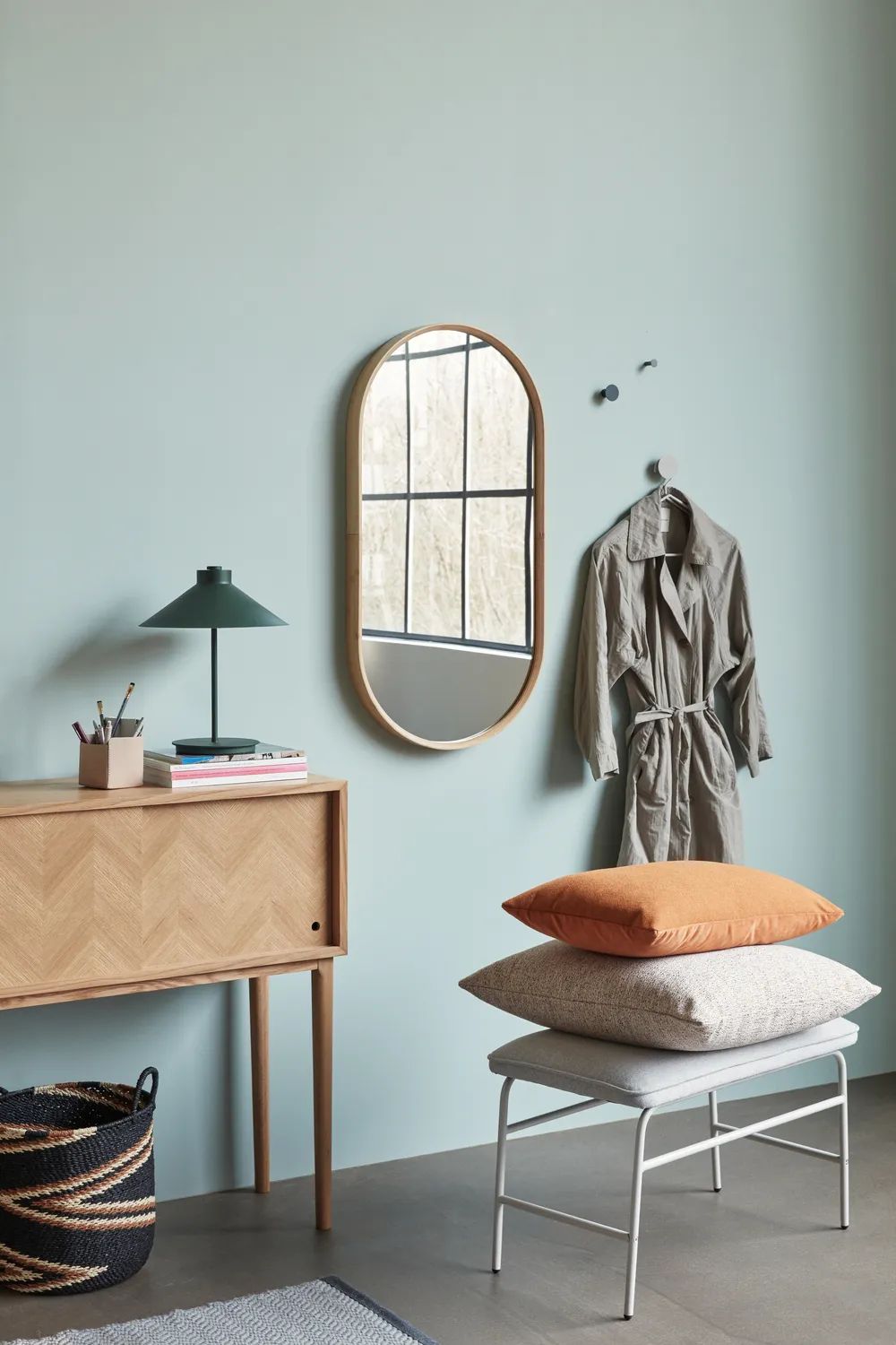 Hübsch Sideborde Herringbone Konsolbord i 90 cm, 2