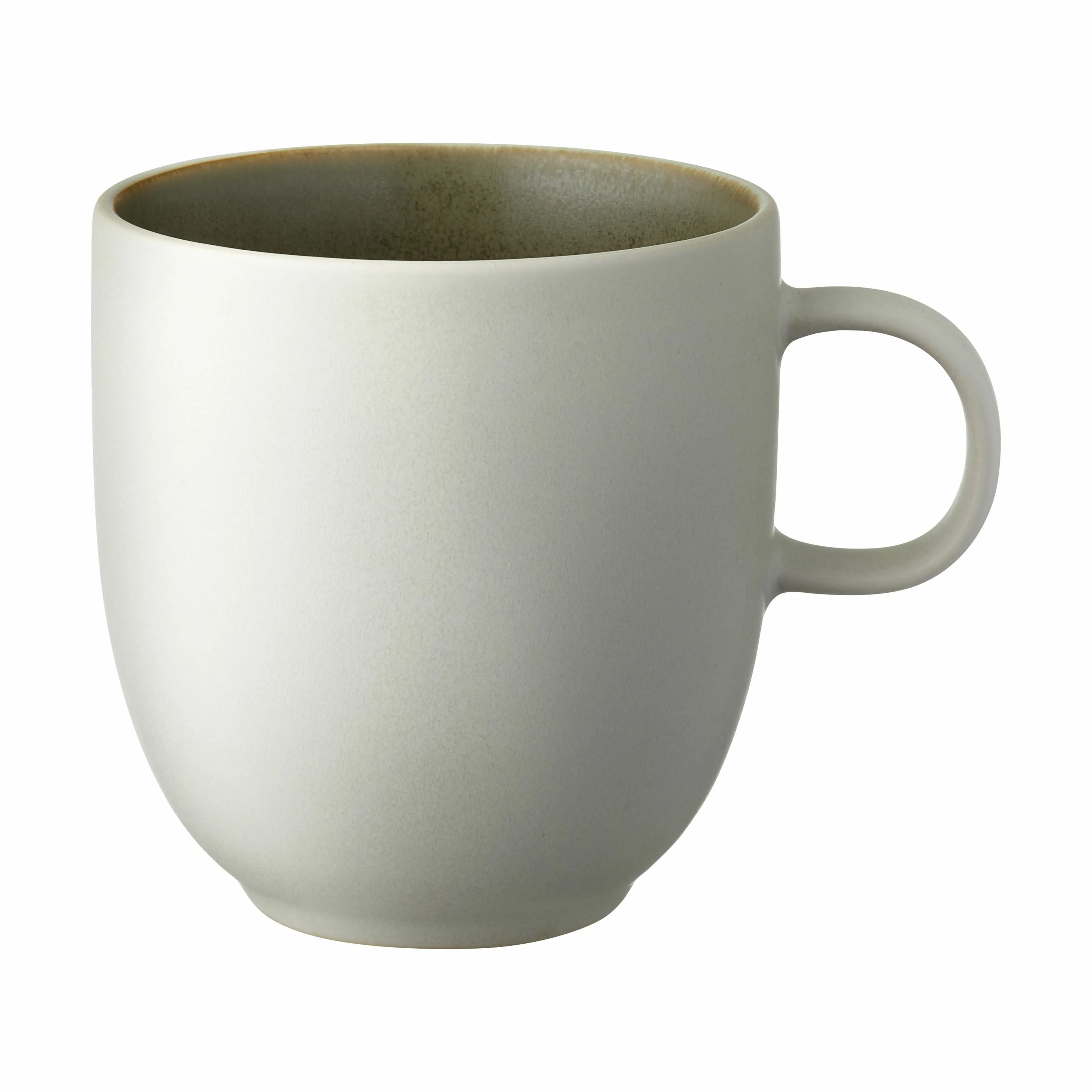Studio Round Krus og kopper med hank North Krus i Matte white/matte Moss, 1