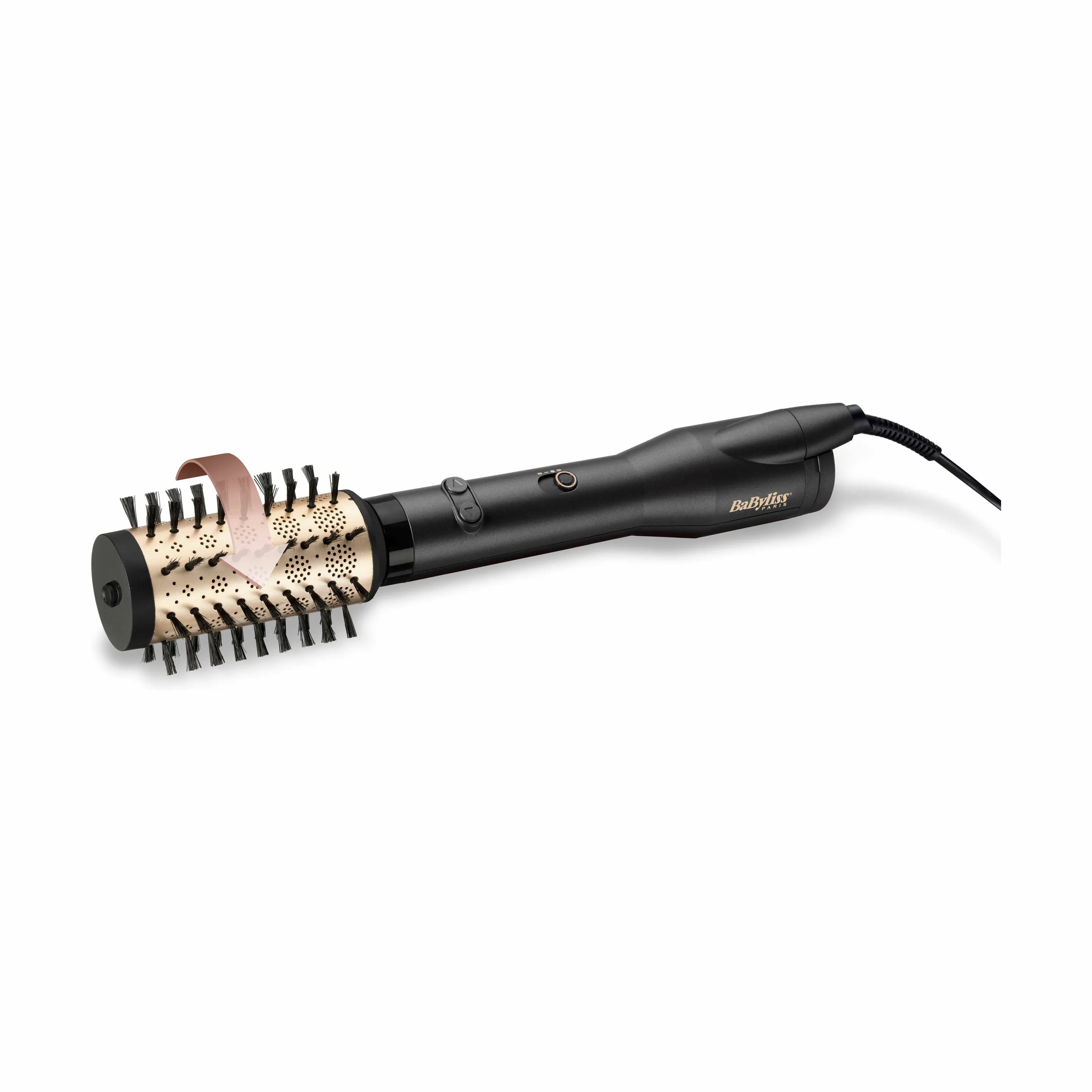 BaByliss Krøllejern Big Hair Luxe Varmluftbørste i Sort/guld, 3