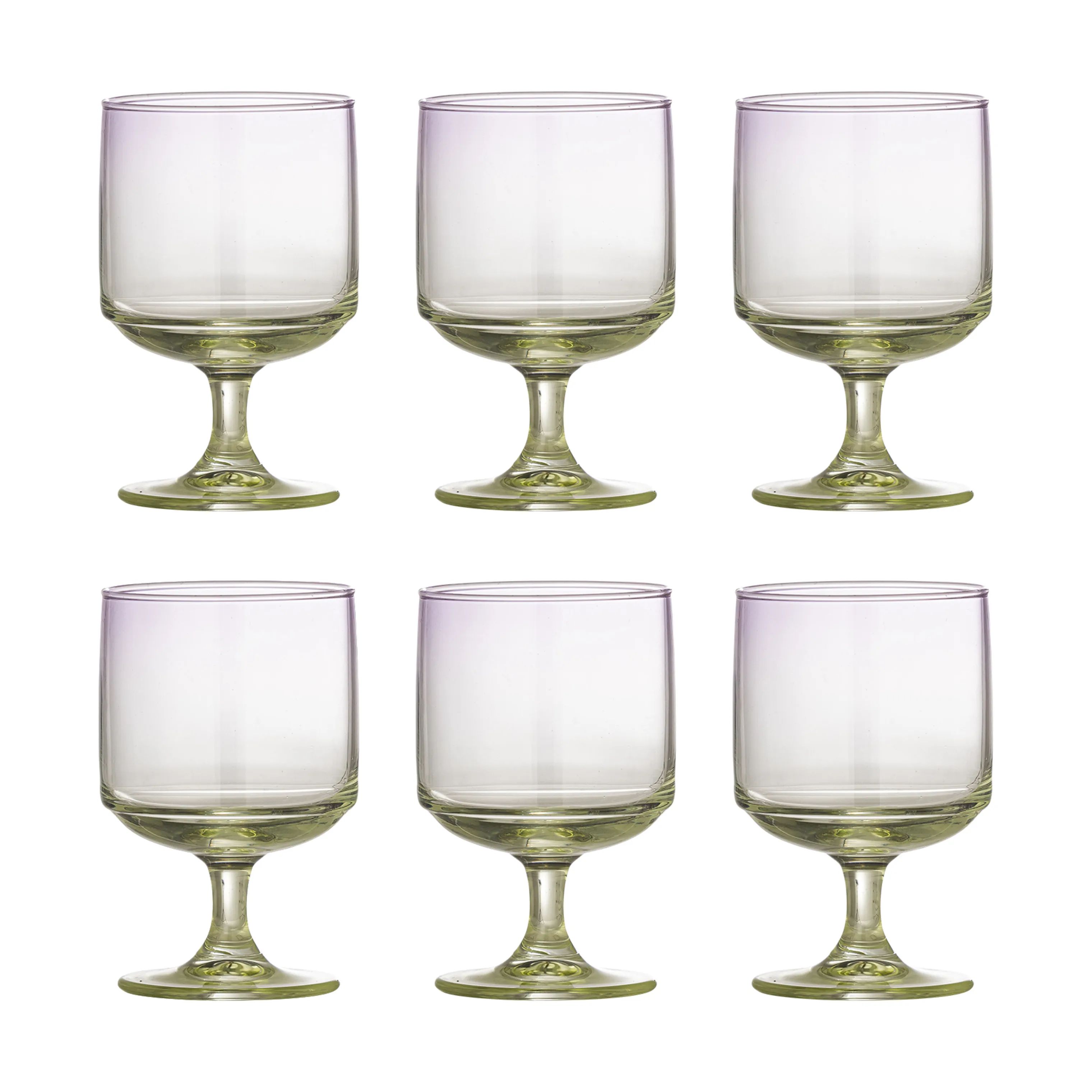 Bloomingville Vandglas Luciana Drikkeglas - 6 stk. i Lilla, 1