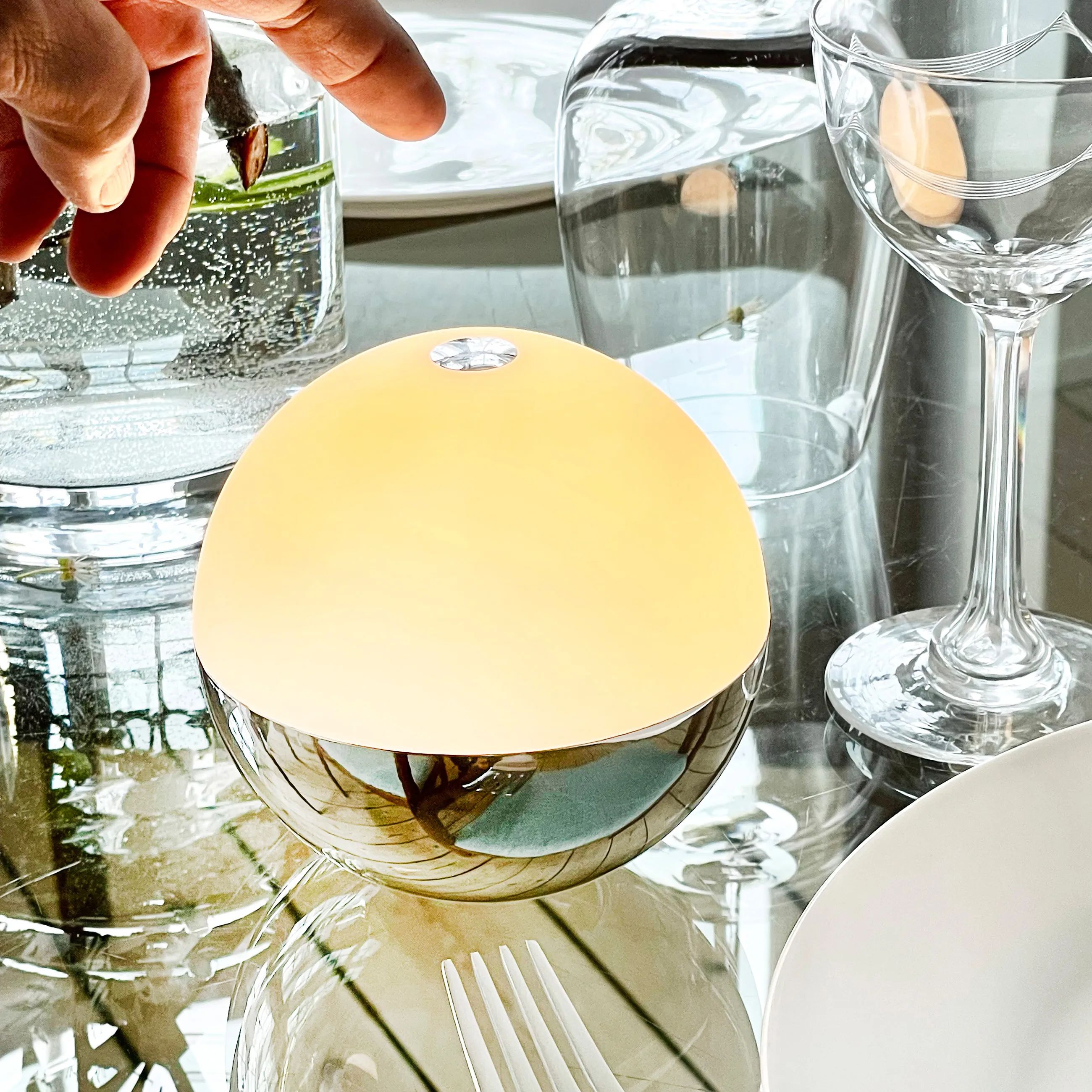 Dyberg Larsen LED-lamper Alba LED Bordlampe i Krom, 5