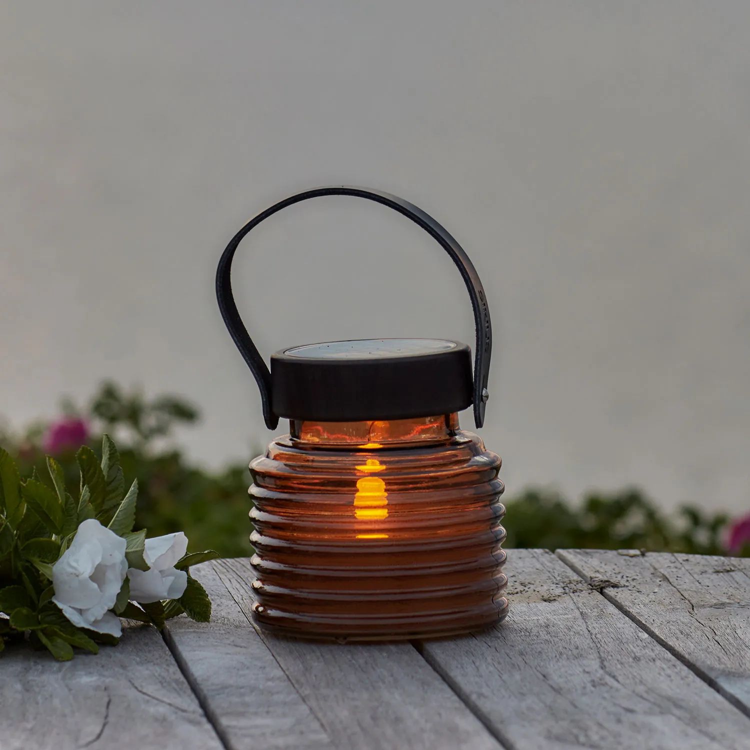 Sirius Lanterner Aston Solar Krukke i Rav, 12 cm, 2
