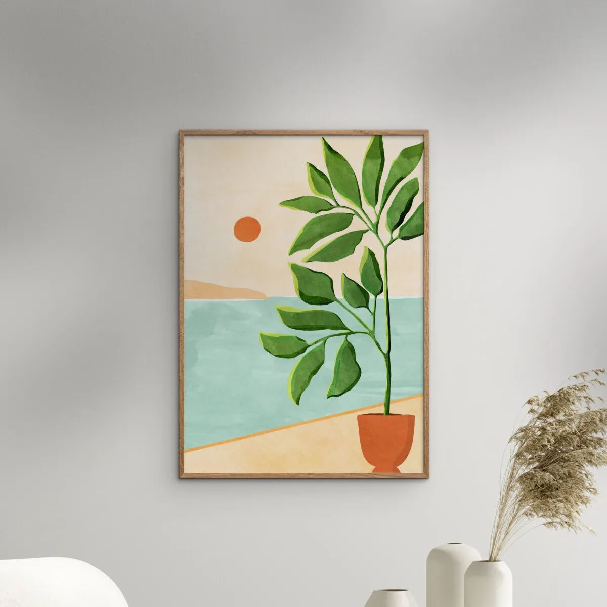 Poster&Frame Plakater Plakat - Escape to the coast i B30 x L40 cm, 2