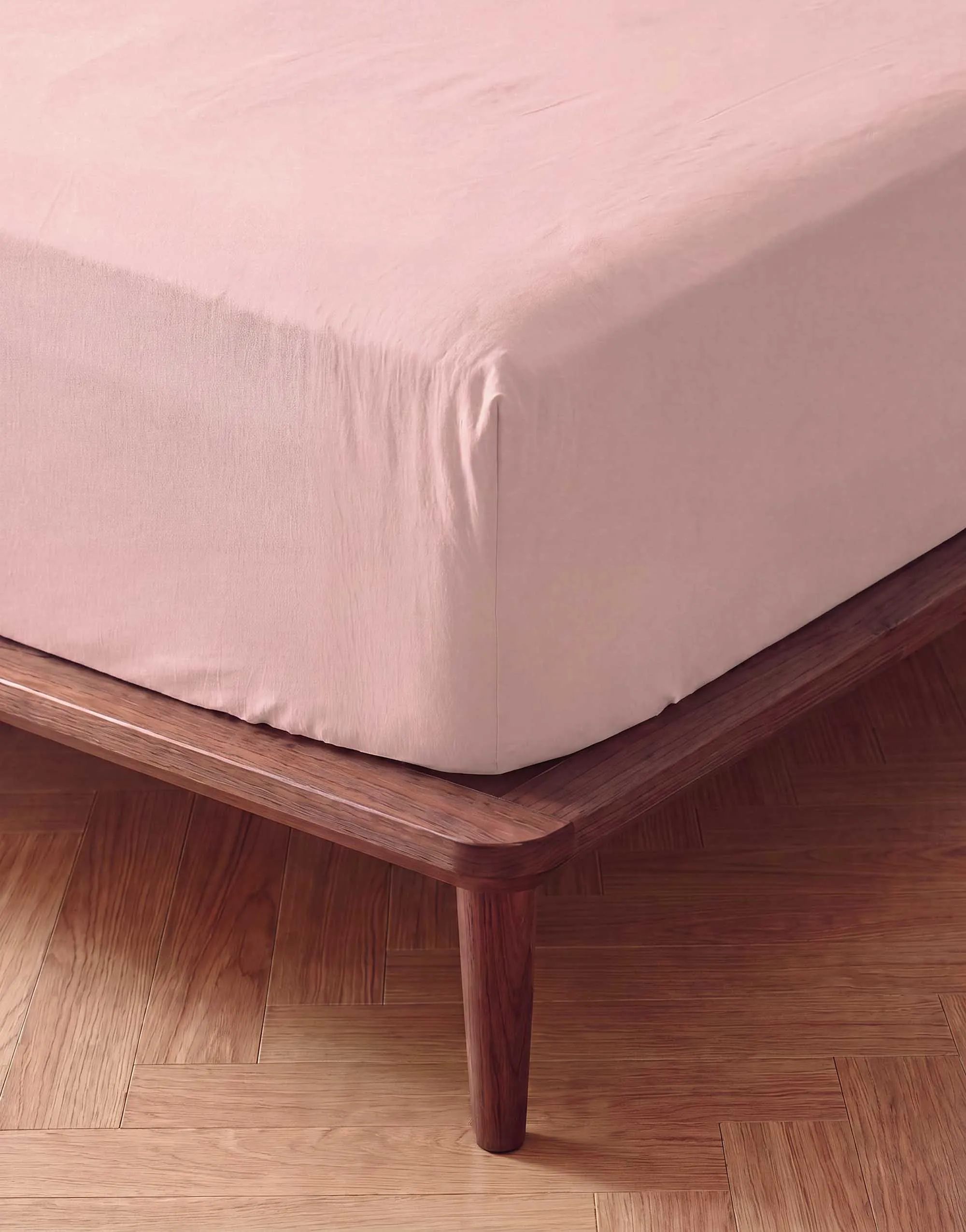 Essenza Lagner Fine Organic Jersey Boxlagen i Blush pink, B160 x L220 cm, 4