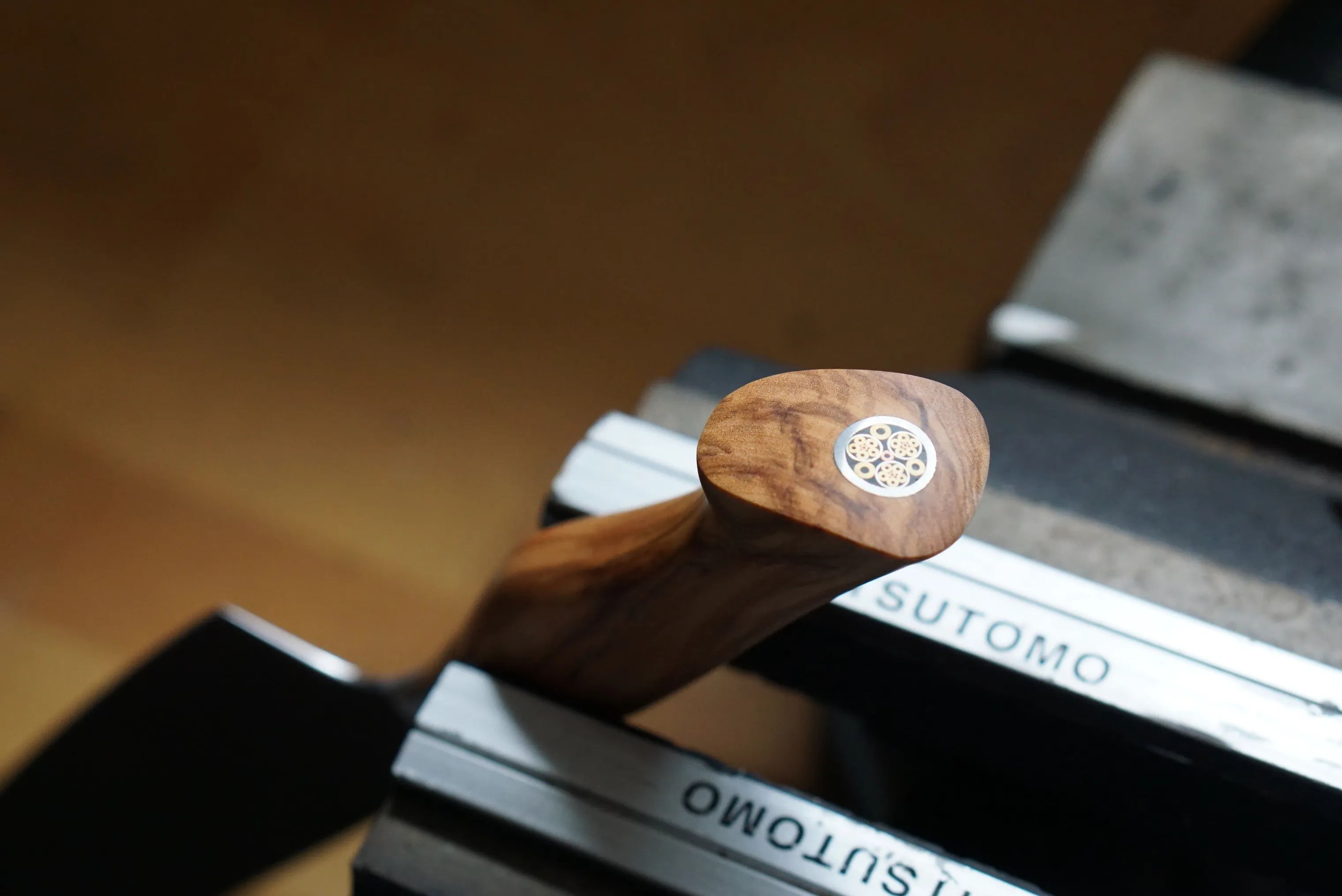 Ryda Knives Grøntsagsknive ST650 Nakirikniv i rustfrit stål/brun, 2
