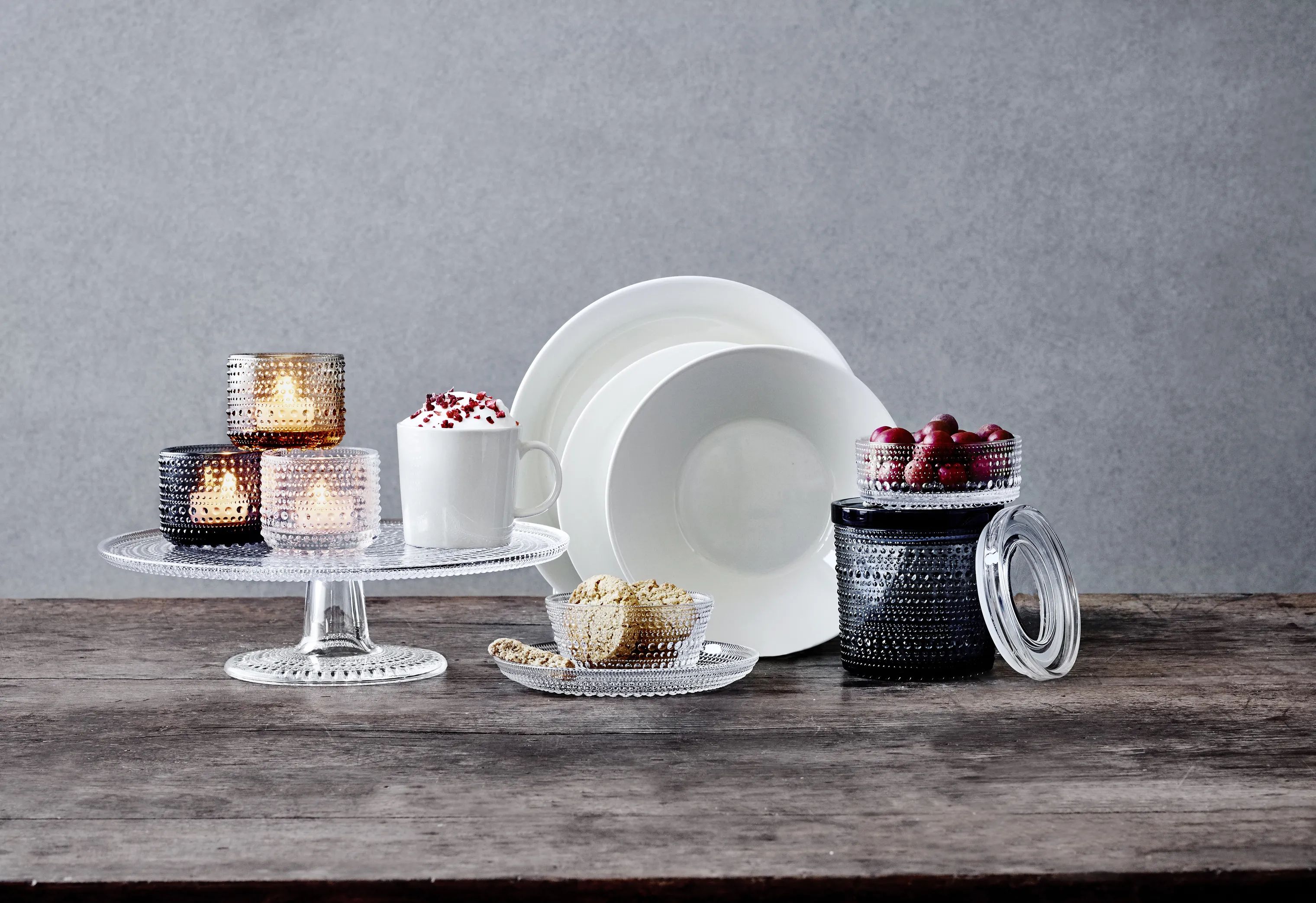 Iittala Kagetallerkener Kastehelmi Tallerken i klar, 3