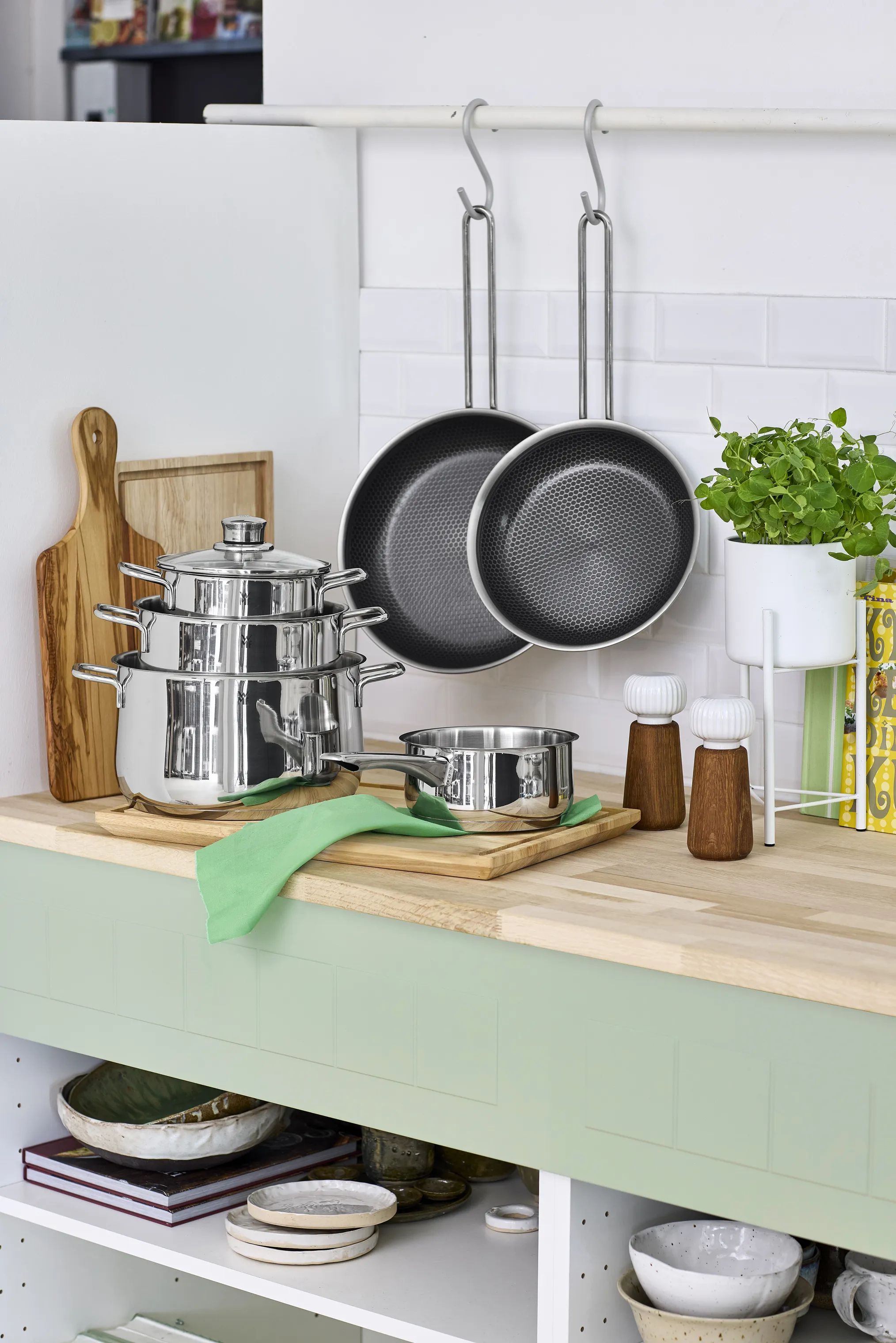 CASA Living Urtepotteskjulere Urtepottesæt - 3 stk i Hvid, 3