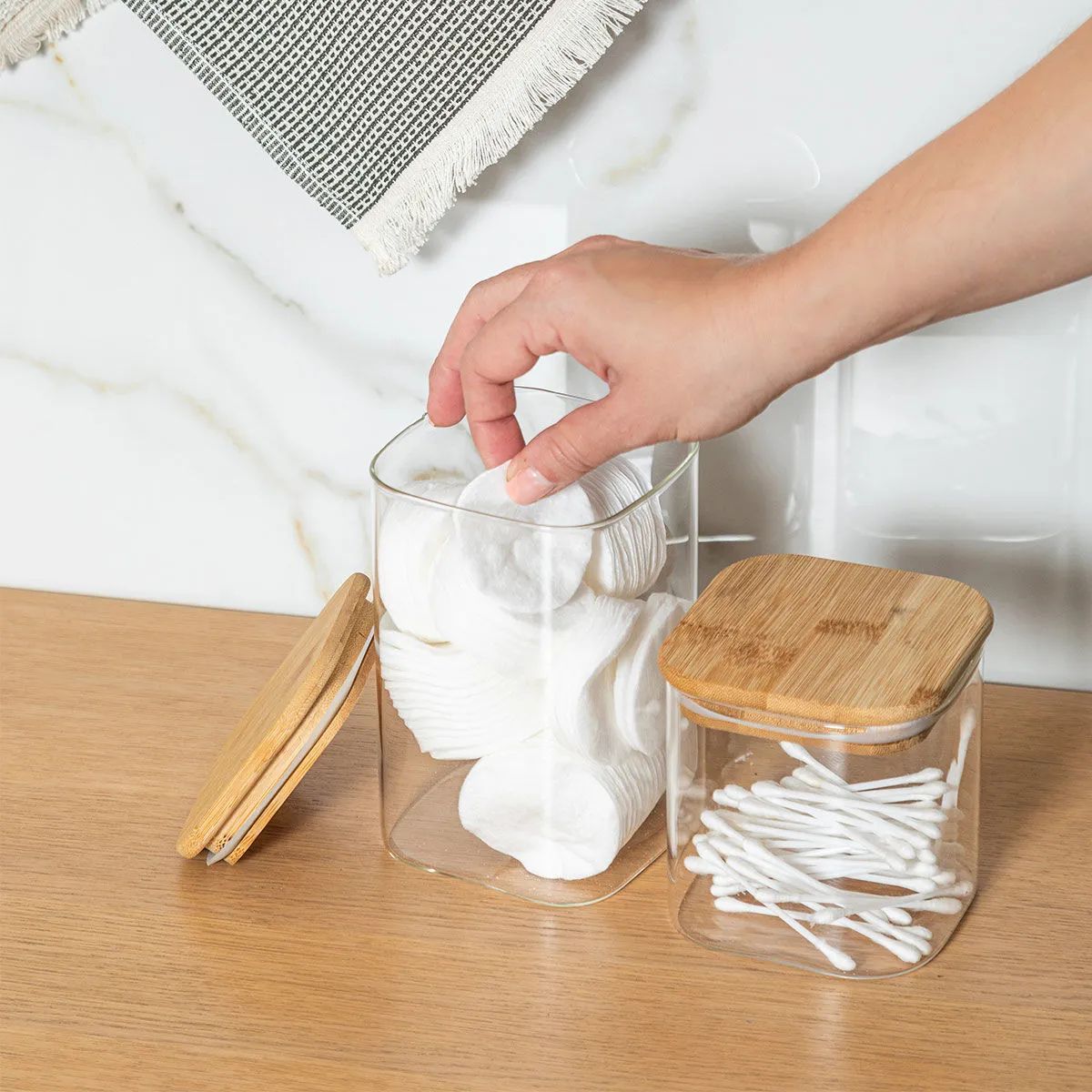 Estia Home Opbevaringsglas Essentials Opbevaringsbeholder i klar, 3