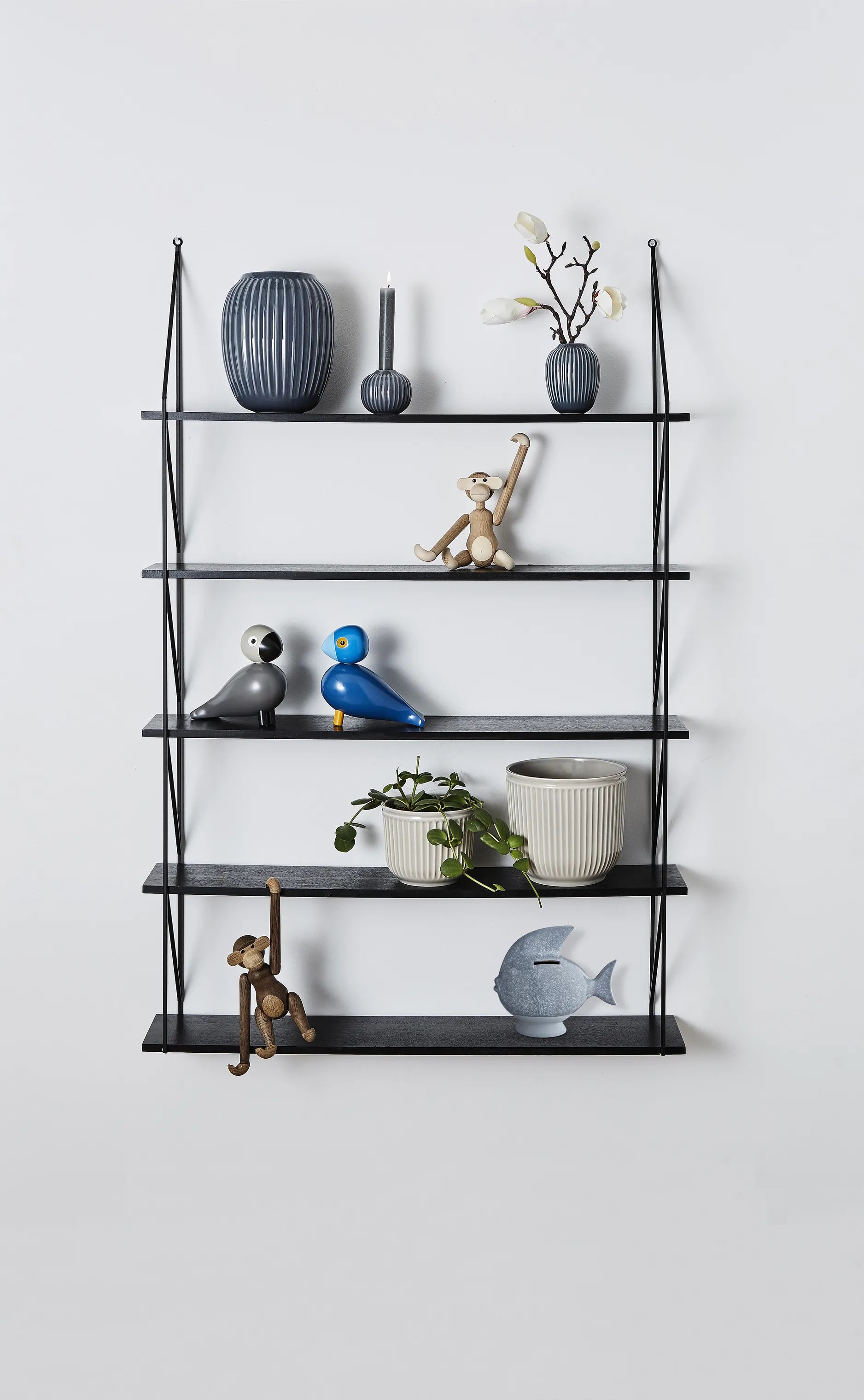 Kähler Vaser Hammershøi Vase i Antracitgrå, 10,5 cm, 2