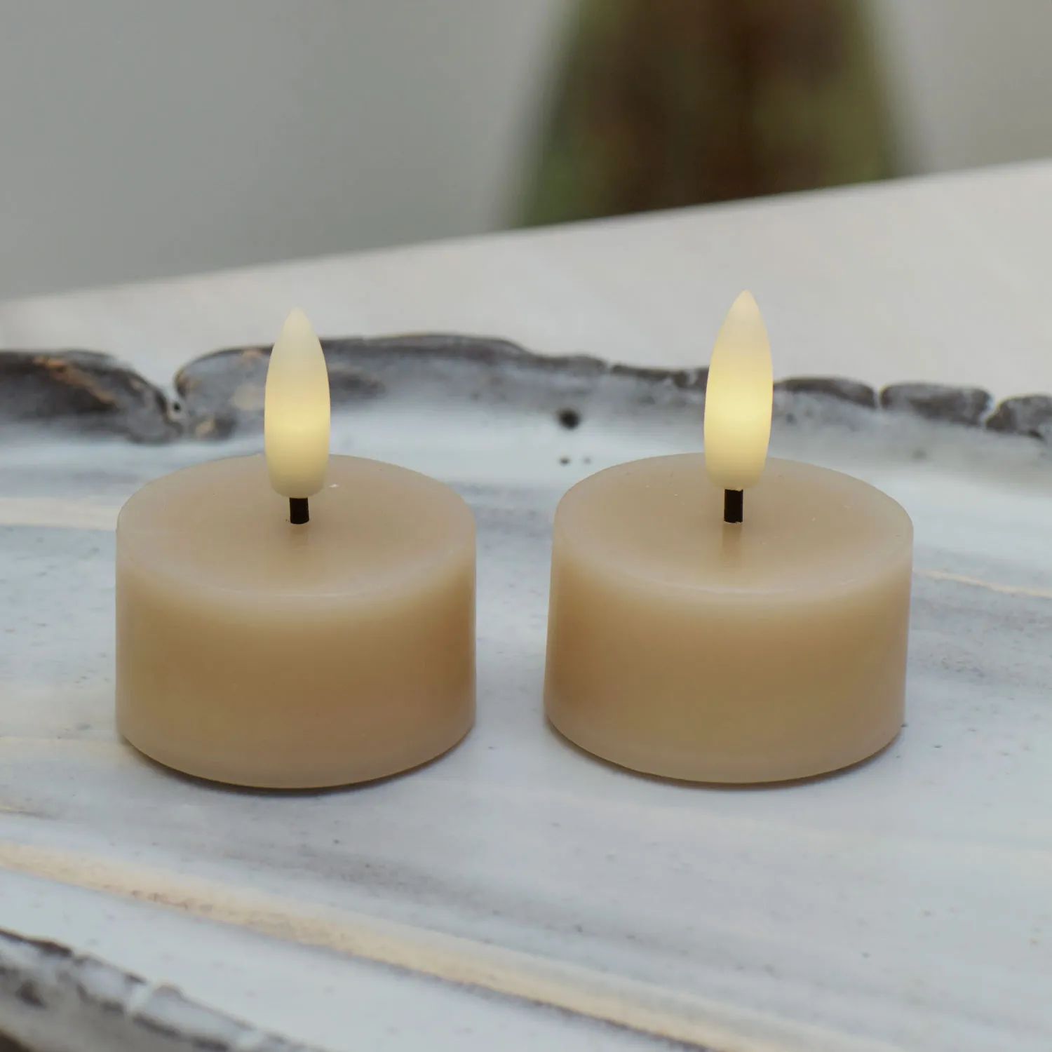 Sirius LED-lys Sille Genopladelig Sille LED Fyrfadslys - 2 stk. i Light Caramel, 2