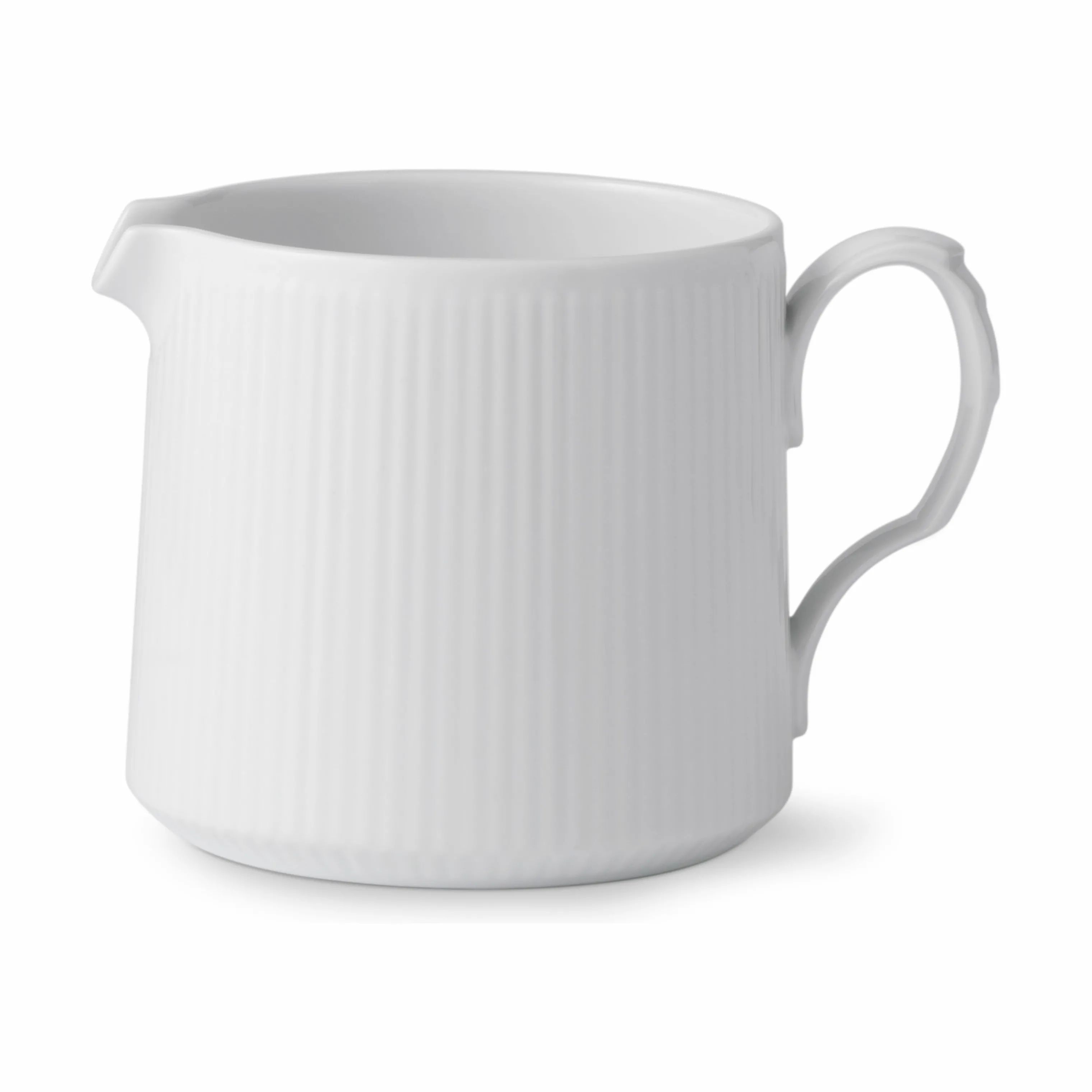 Royal Copenhagen Serveringskander Hvid Riflet Kande i Hvid, 70 cl, 1
