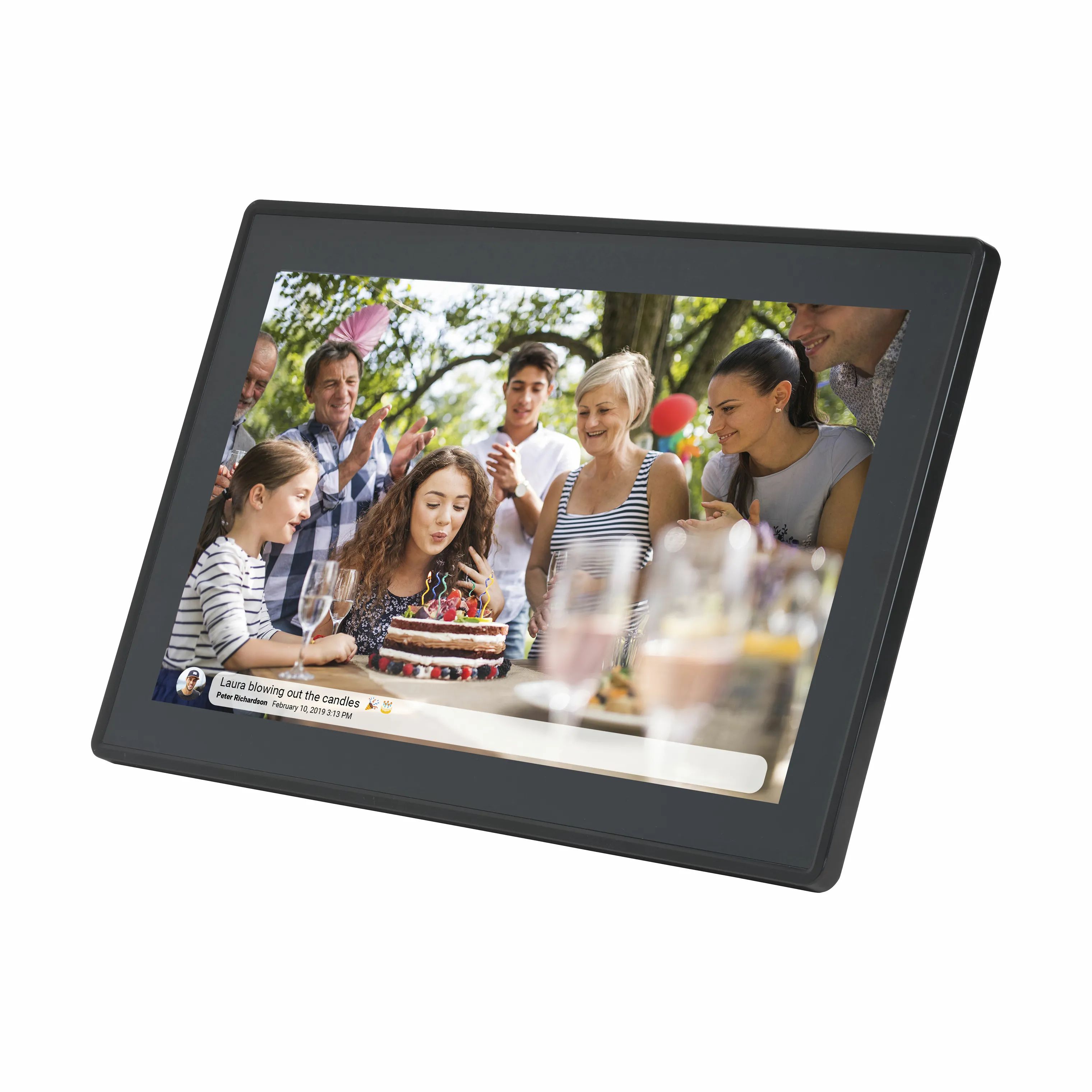 Denver Billedrammer Smart Fotoramme i Sort, 25,1 cm, 1
