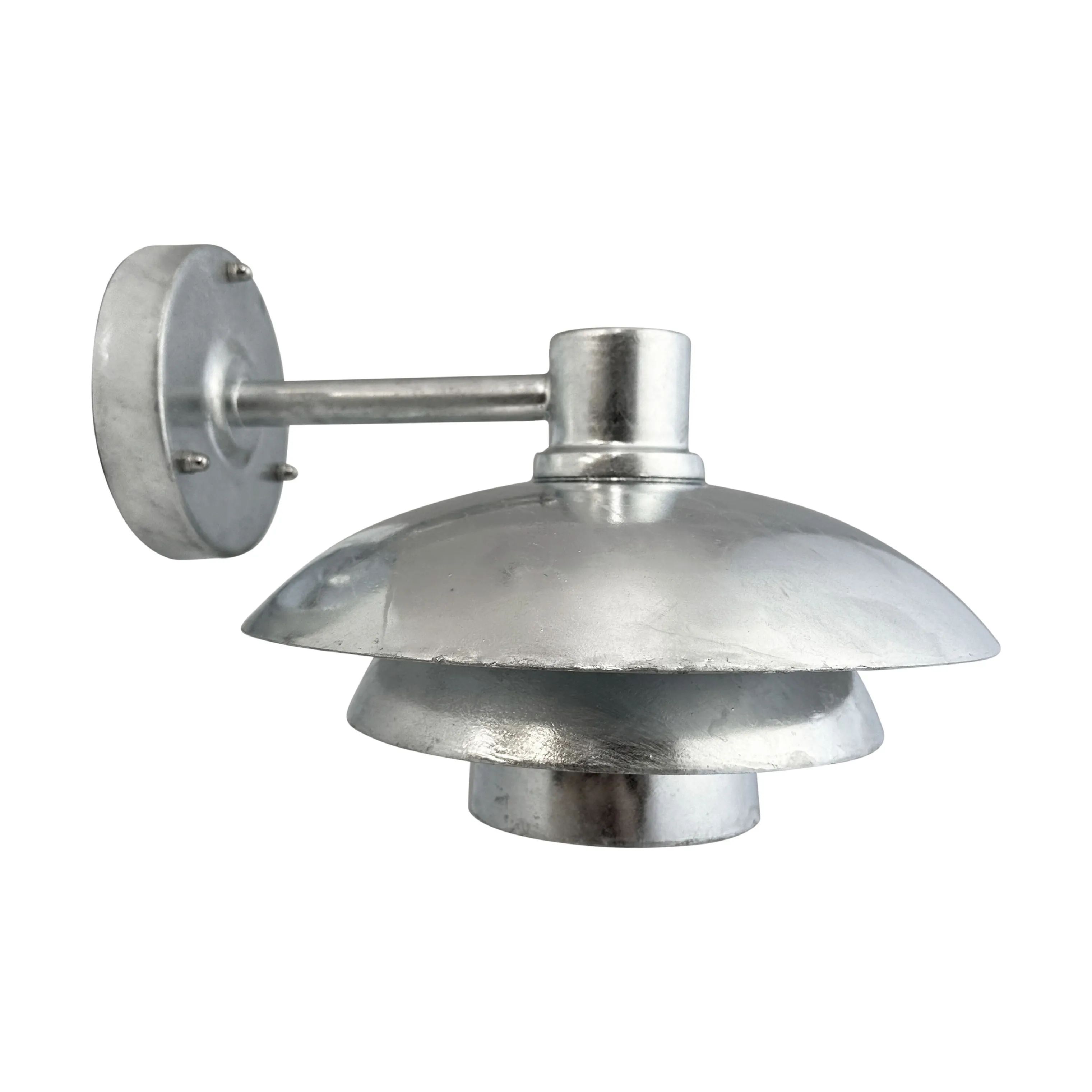 Dyberg Larsen Udendørs væglamper Morph Udendørs Væglampe i Galvaniseret, 24 cm, 1