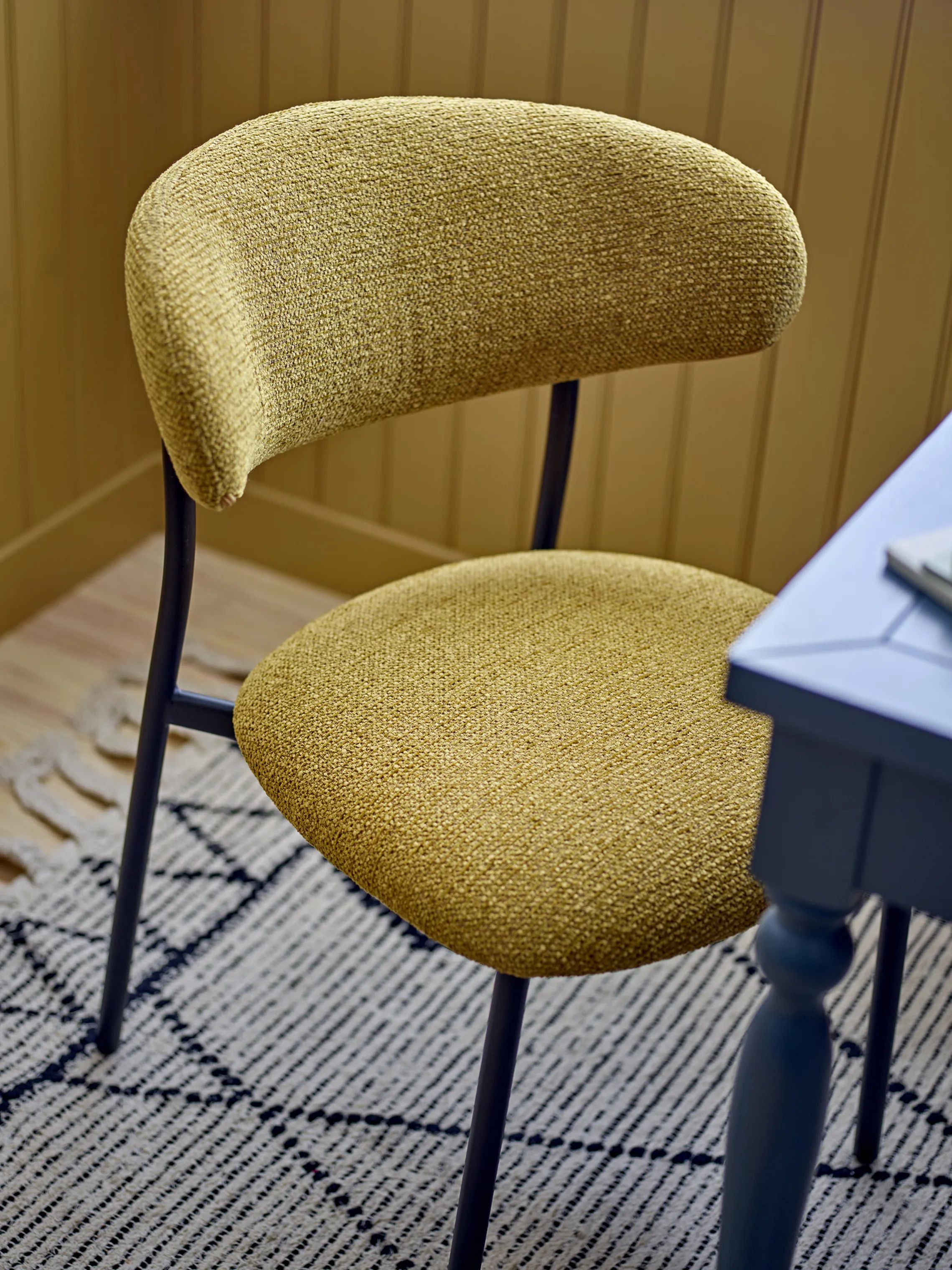 Creative Collection Skrivebordsstole Manal Spisebordsstol i Gul, 3
