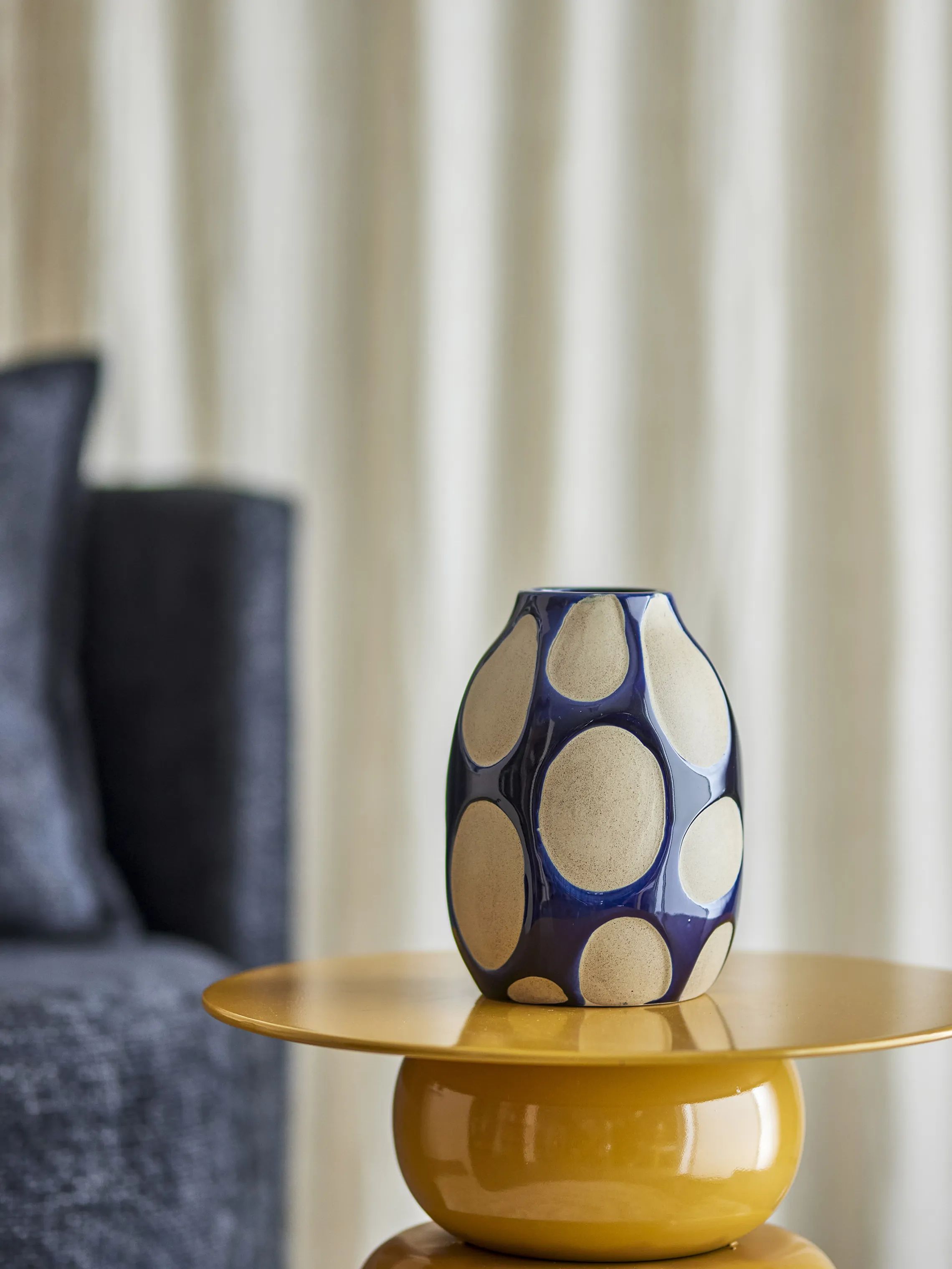 Bloomingville Vaser Bashir Vase i Blå, 2