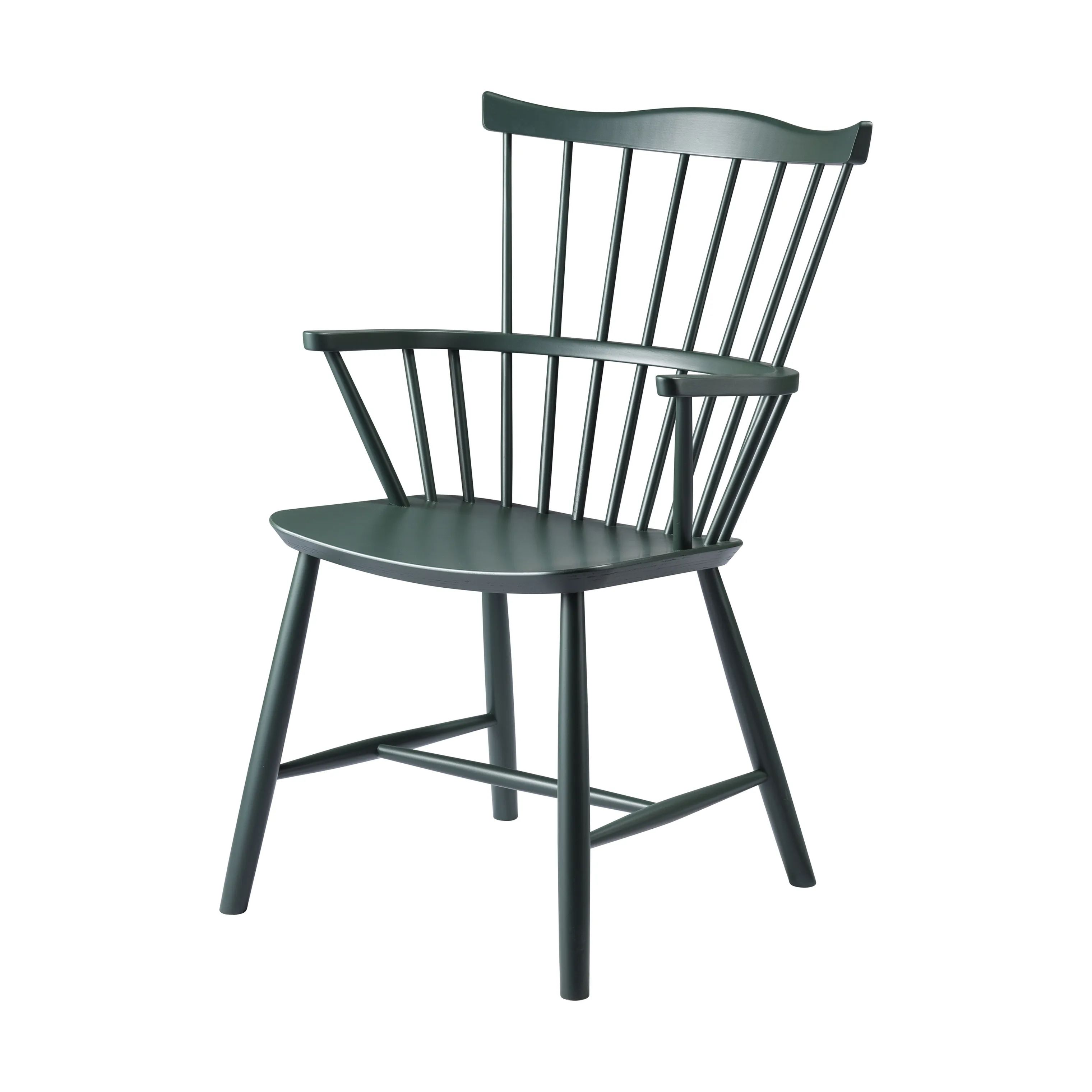 FDB Møbler Lænestole J52B Lænestol i Black Green (RAL 6012), 1