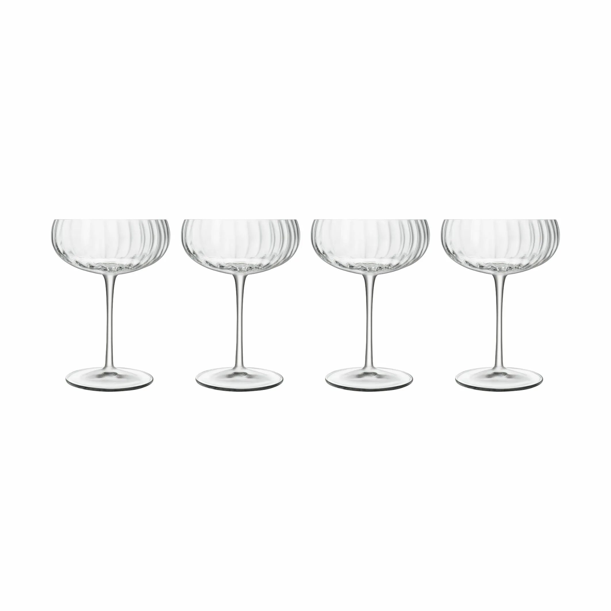 Luigi Bormioli Champagneglas Optica Champagneskål - 4 stk. i Klar, 30 cl, 1