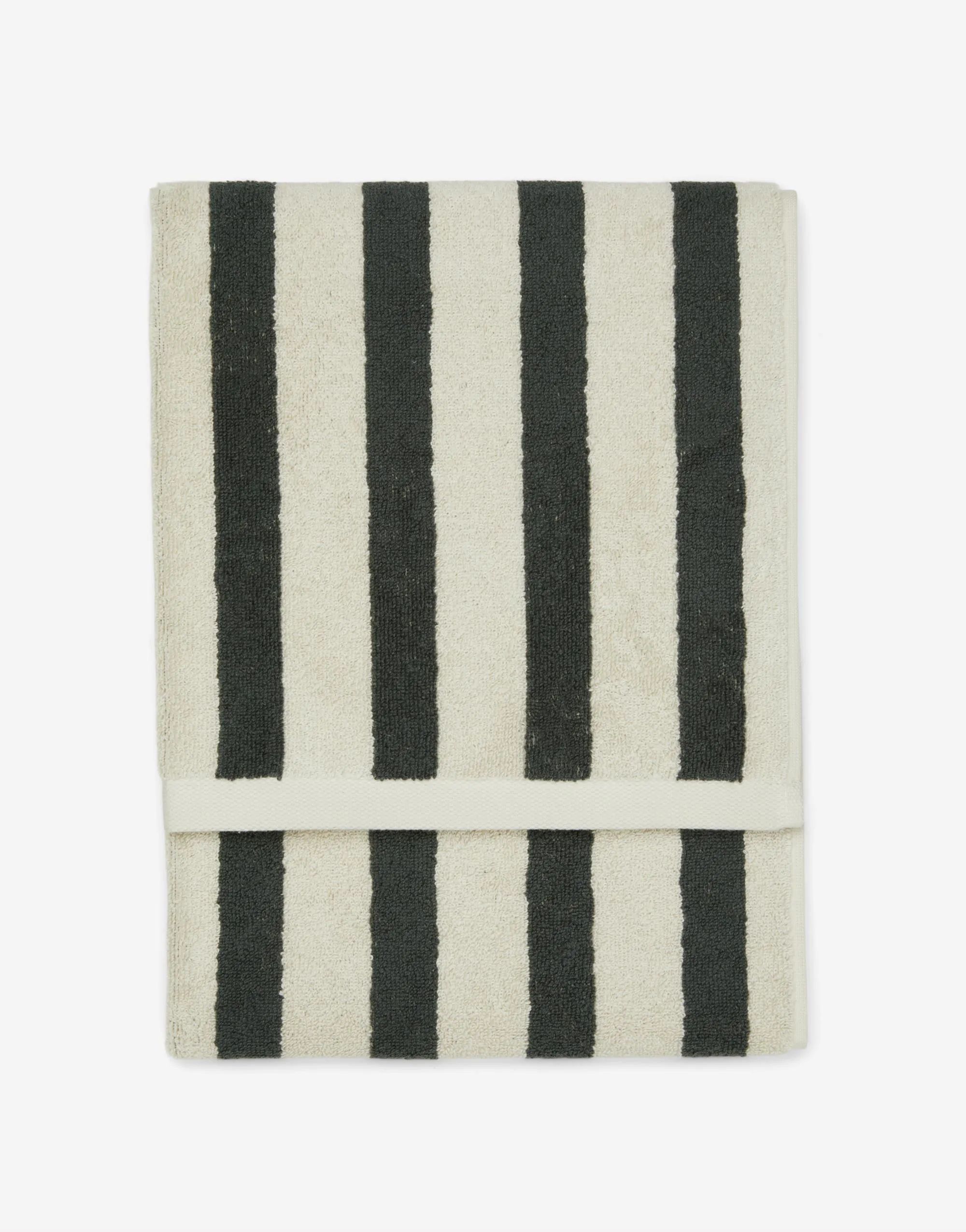 Marc O'Polo Håndklæder Heritage Håndklæde i Anthracite, B70 x L140 cm, 3