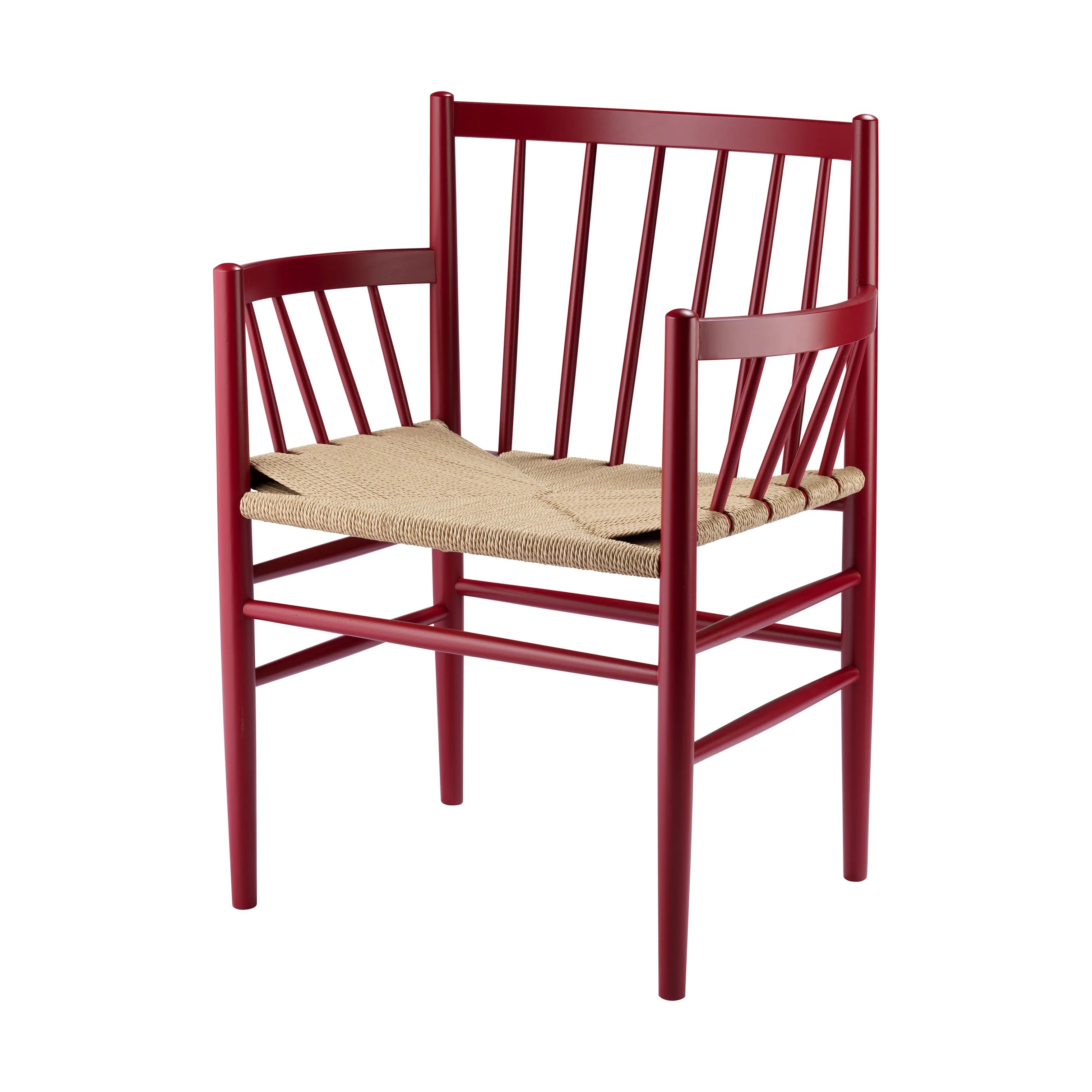FDB Møbler Spisebordsstole J81 Spisebordsstol i Ruby Red (RAL3003), 1