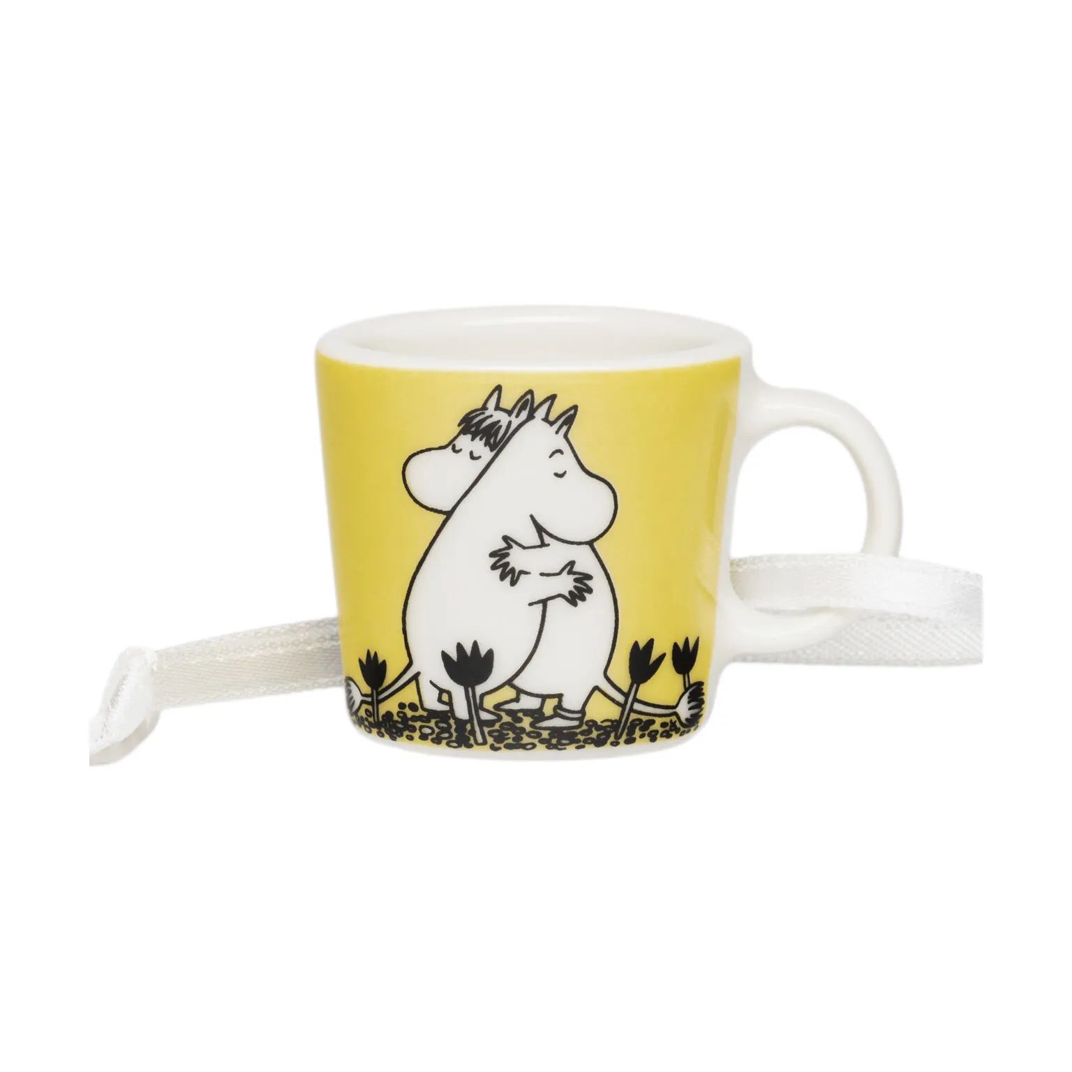 Moomin Arabia Krus og kopper med hank Klassisk Kærlighed Minikrus i Gul, 1